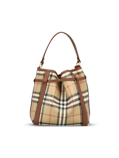 Borsa a secchiello mini realizzata in tela di cotone 8128949 A7026 BURBERRY 