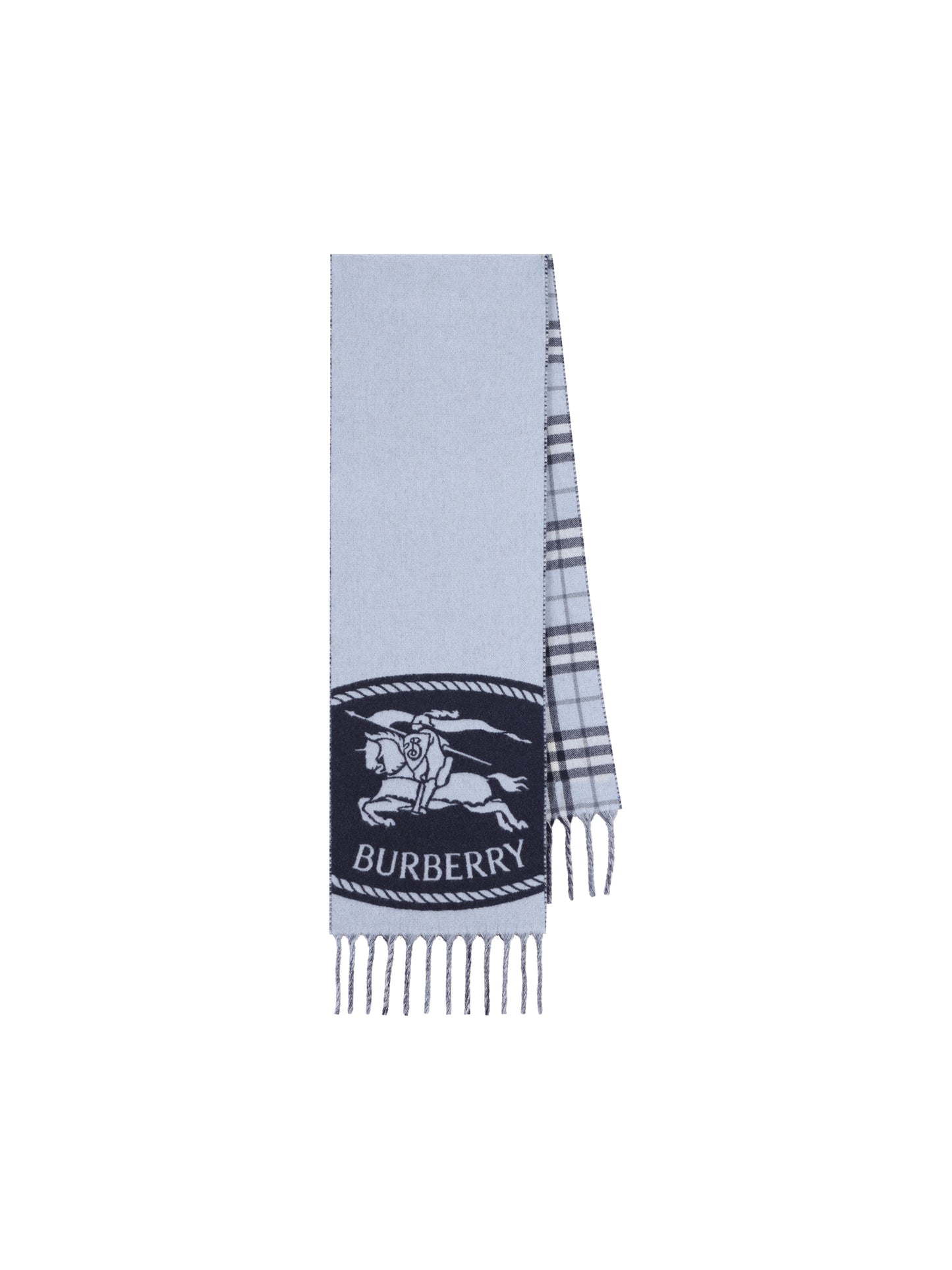 Sciarpa reversibile Burberry con Knight Stamp 8130404 C6384 BURBERRY 