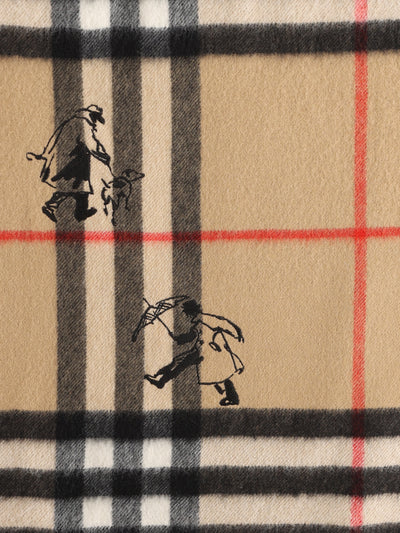 Sciarpa in cashmere Check Mates 8131138 A7026 BURBERRY 
