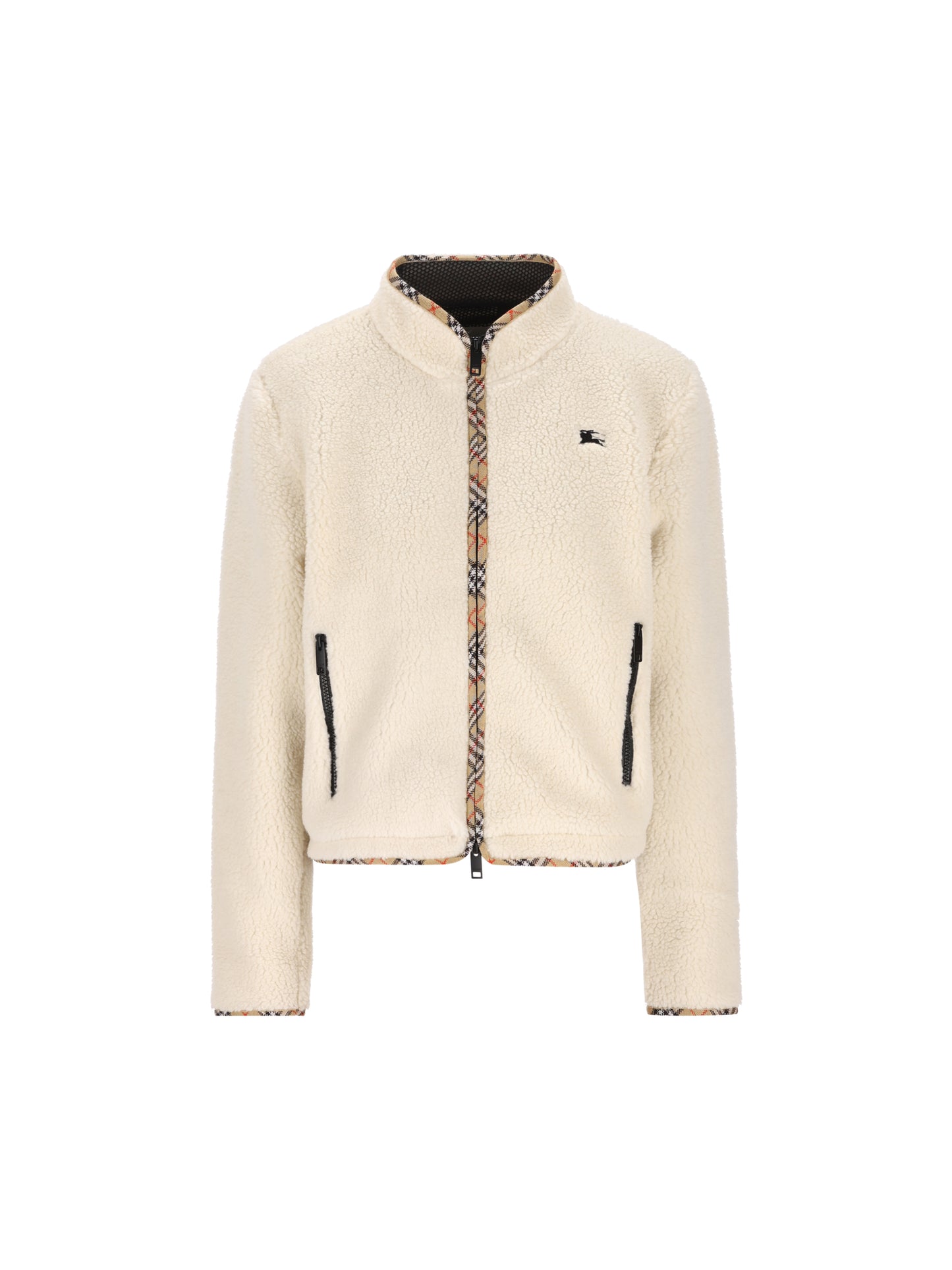 Giacca Cropped in Pile di Misto Lana e Cashmere 8132435 C6056 BURBERRY 