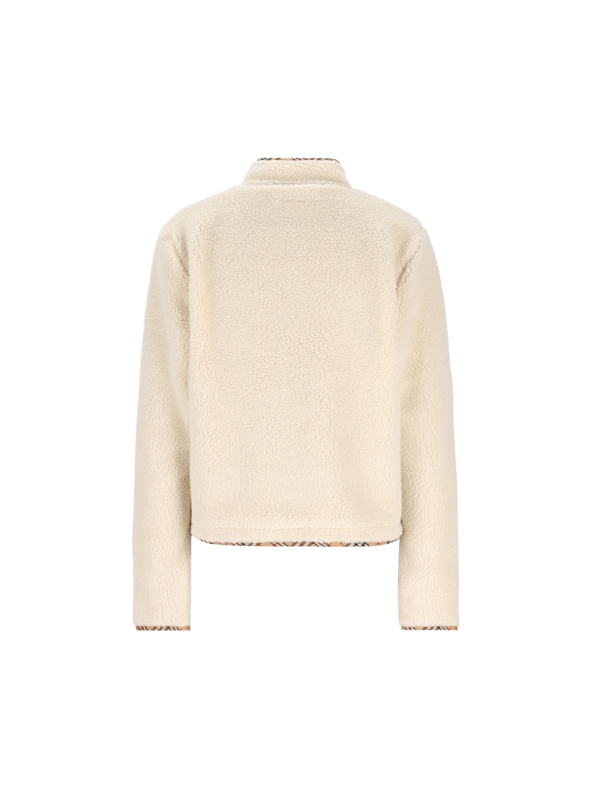 Giacca Cropped in Pile di Misto Lana e Cashmere 8132435 C6056 BURBERRY 