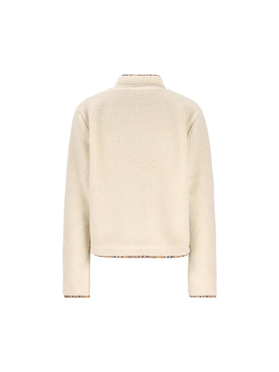 Giacca Cropped in Pile di Misto Lana e Cashmere 8132435 C6056 BURBERRY 