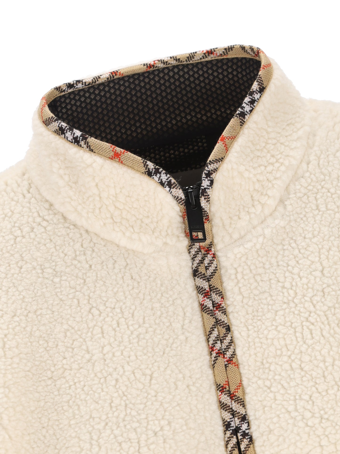 Giacca Cropped in Pile di Misto Lana e Cashmere 8132435 C6056 BURBERRY 