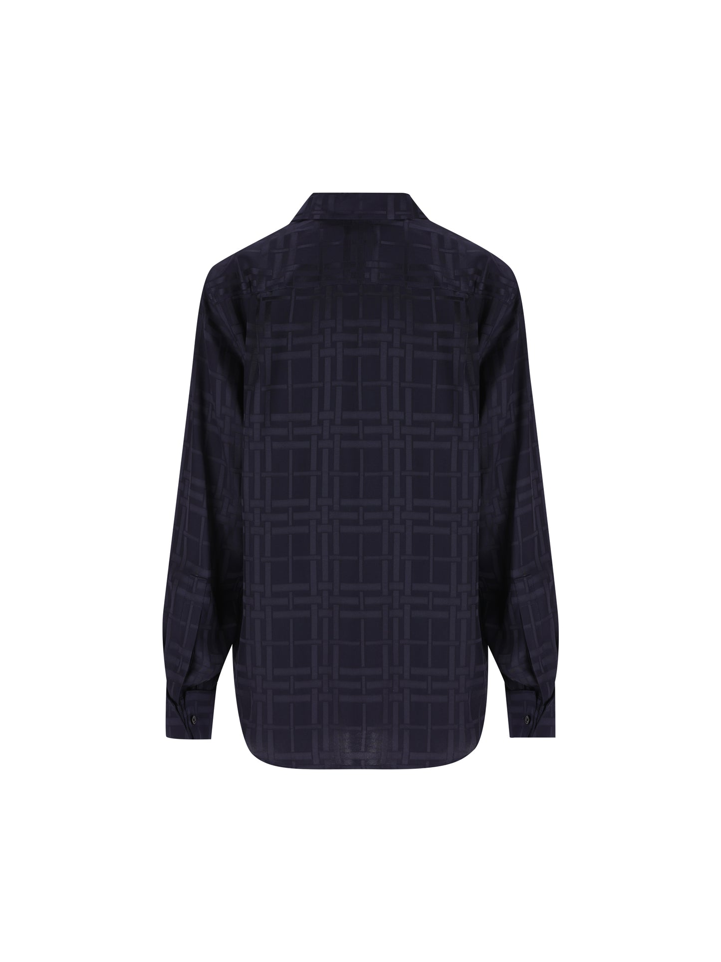 Camicia in Seta Jacquard Check 8134487 C6517 BURBERRY 