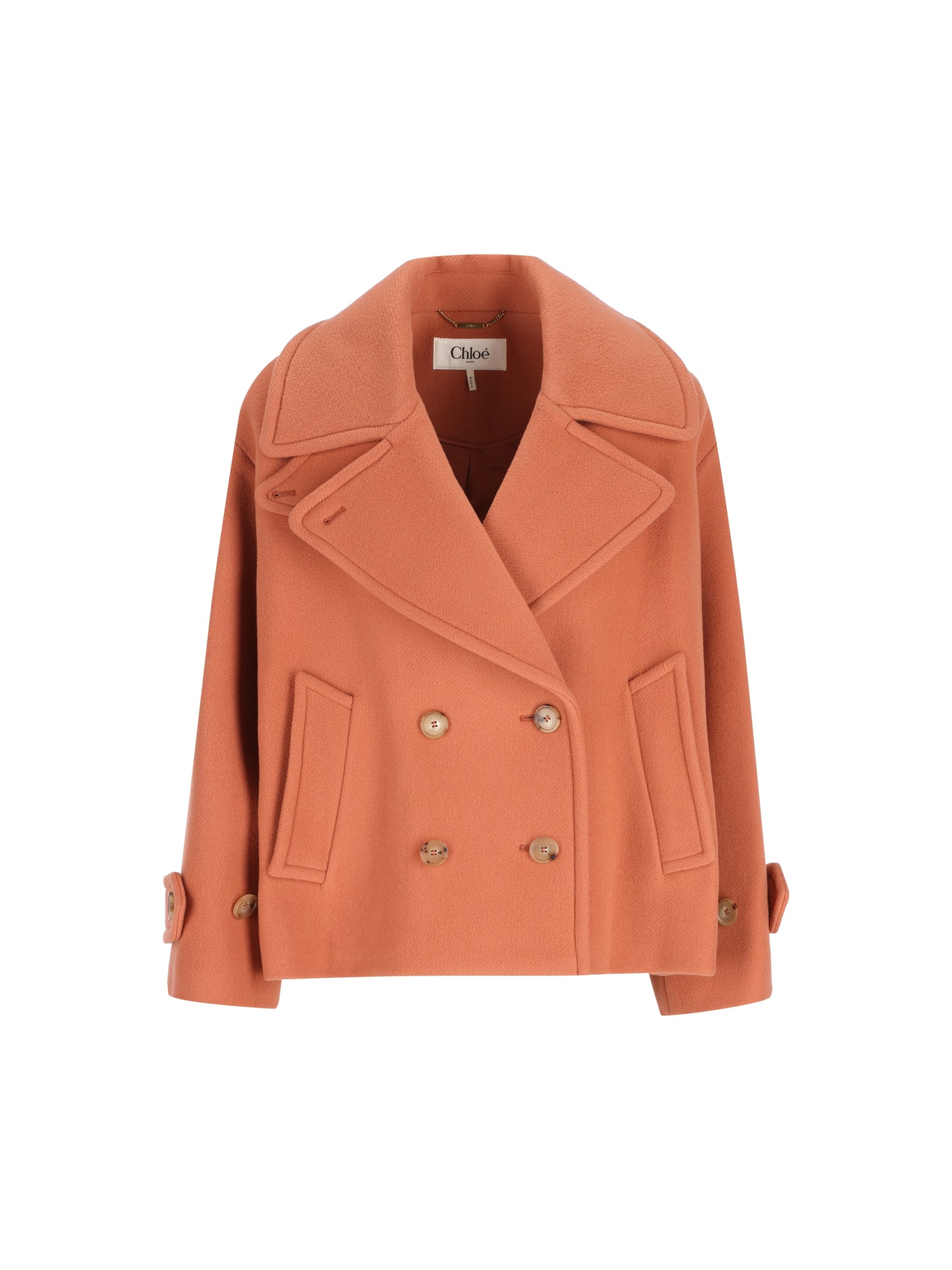 Cappotto in lana vergine e poliammide. CH25WMA96272 6AG CHLOE' 