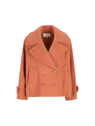 Cappotto in lana vergine e poliammide. CH25WMA96272 6AG CHLOE' 