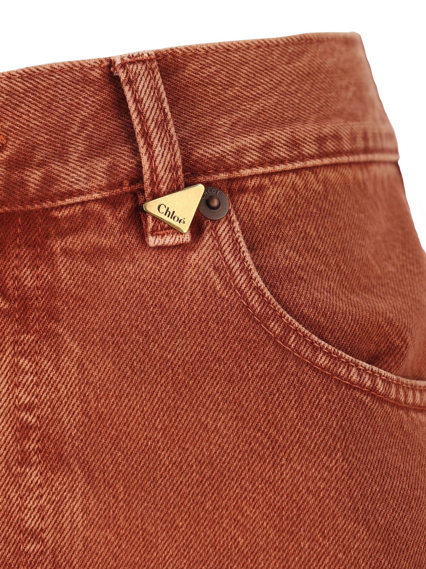 Jeans dritti in denim di cotone biologico. CH26ADP11255 237 CHLOE' 