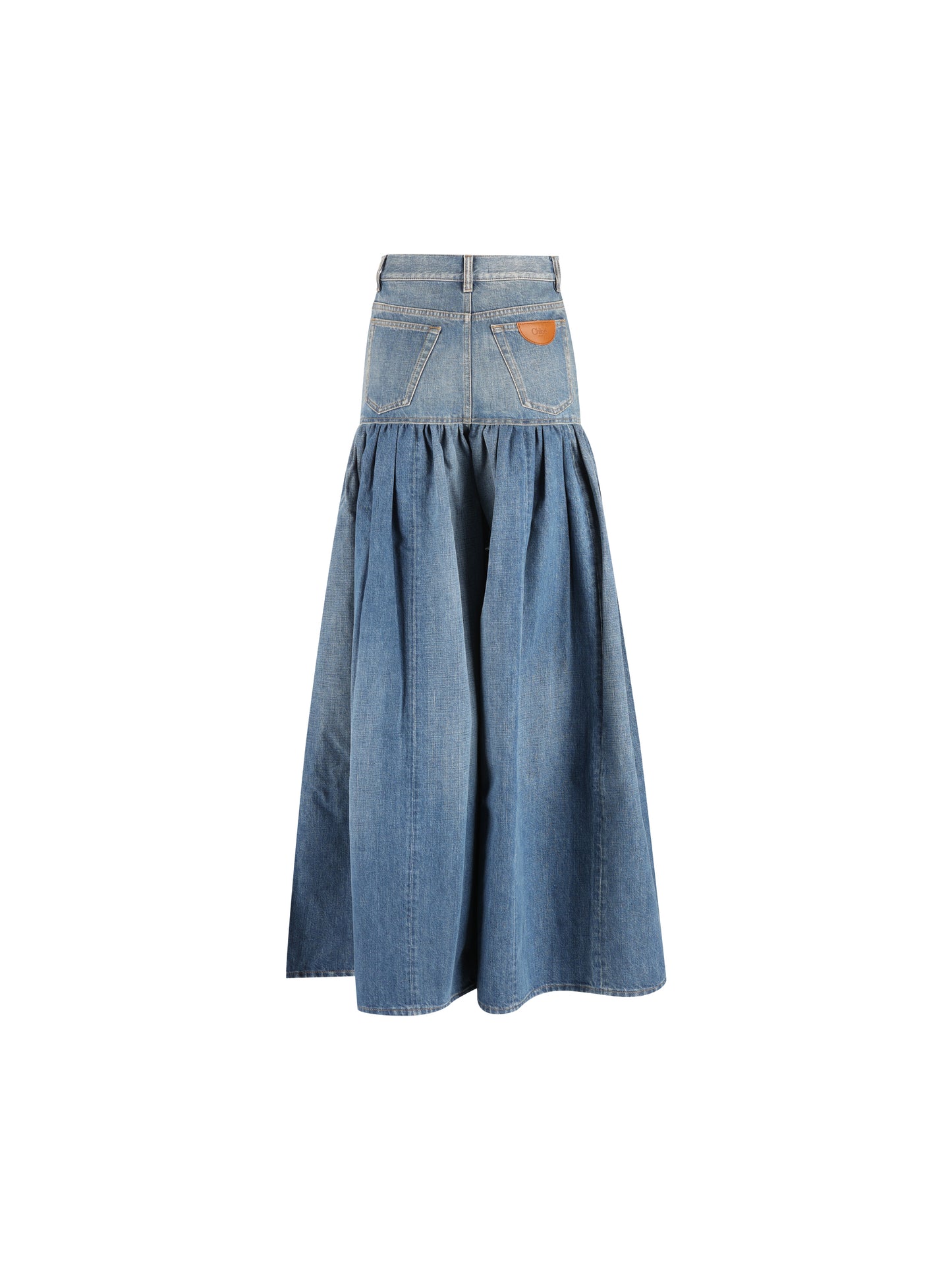 Jeans a palloncino con vita alta in denim CH26ADP46901 40C CHLOE' 