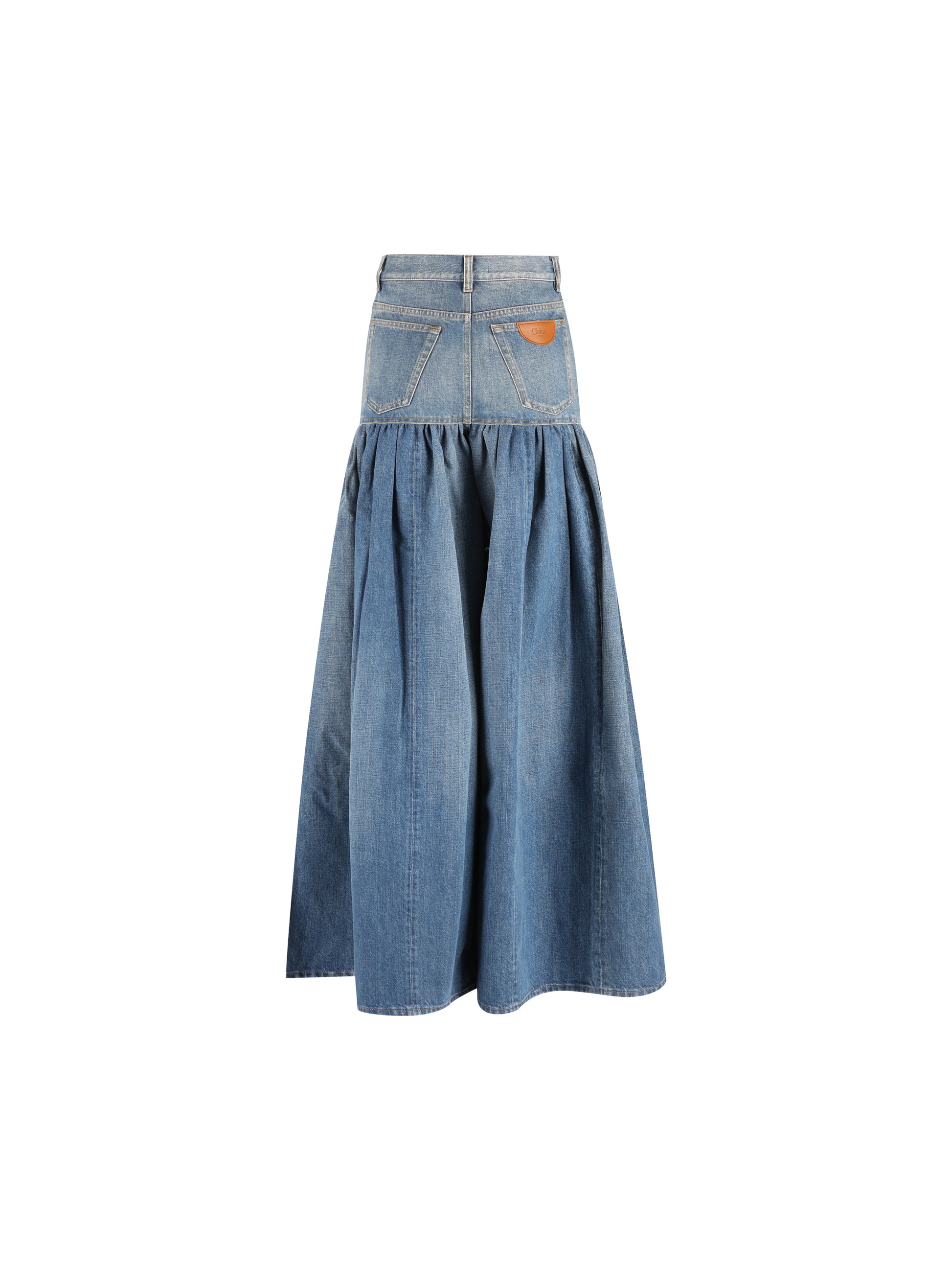 Jeans a palloncino con vita alta in denim CH26ADP46901 40C CHLOE' 