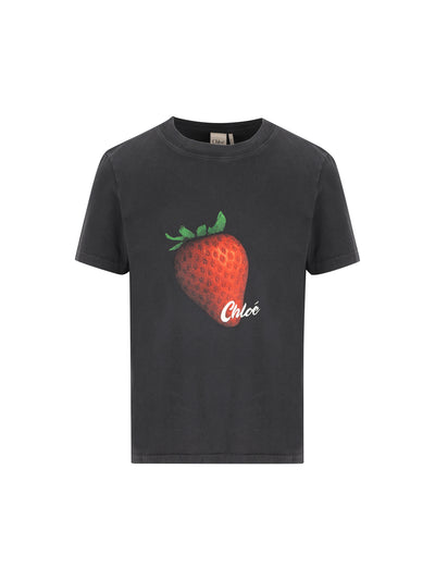 T-Shirt in cotone. CH26AJH08289 070 CHLOE' 