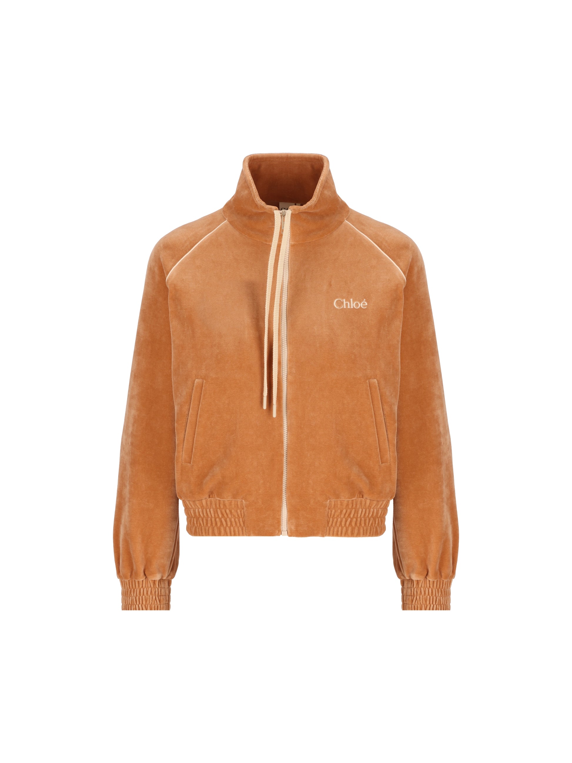 Giacca da tuta in velluto Smoked Ochre CH26AJH25188 271 CHLOE' 