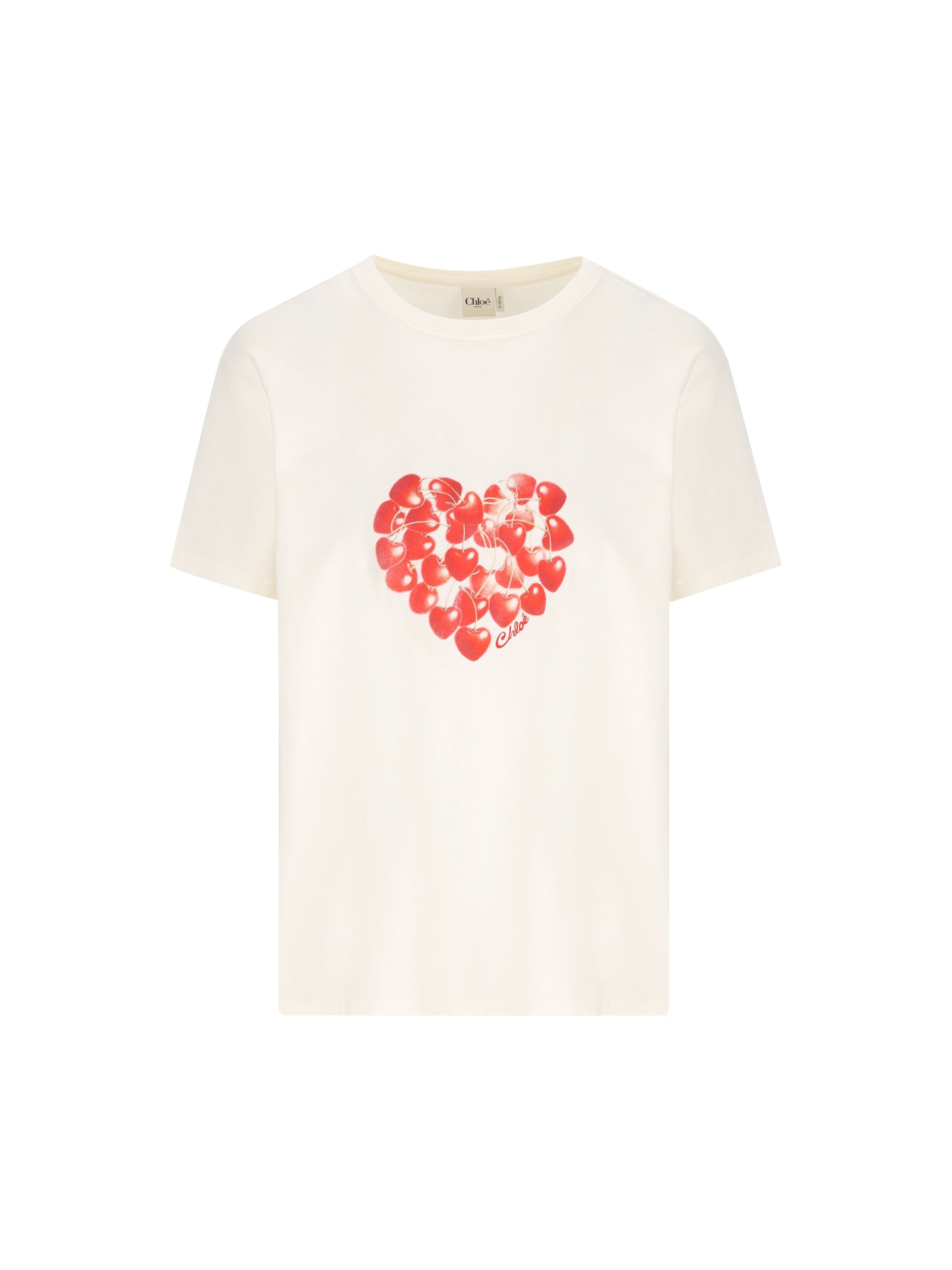 T-Shirt in cotone. CH26AJH41880 107 CHLOE' 