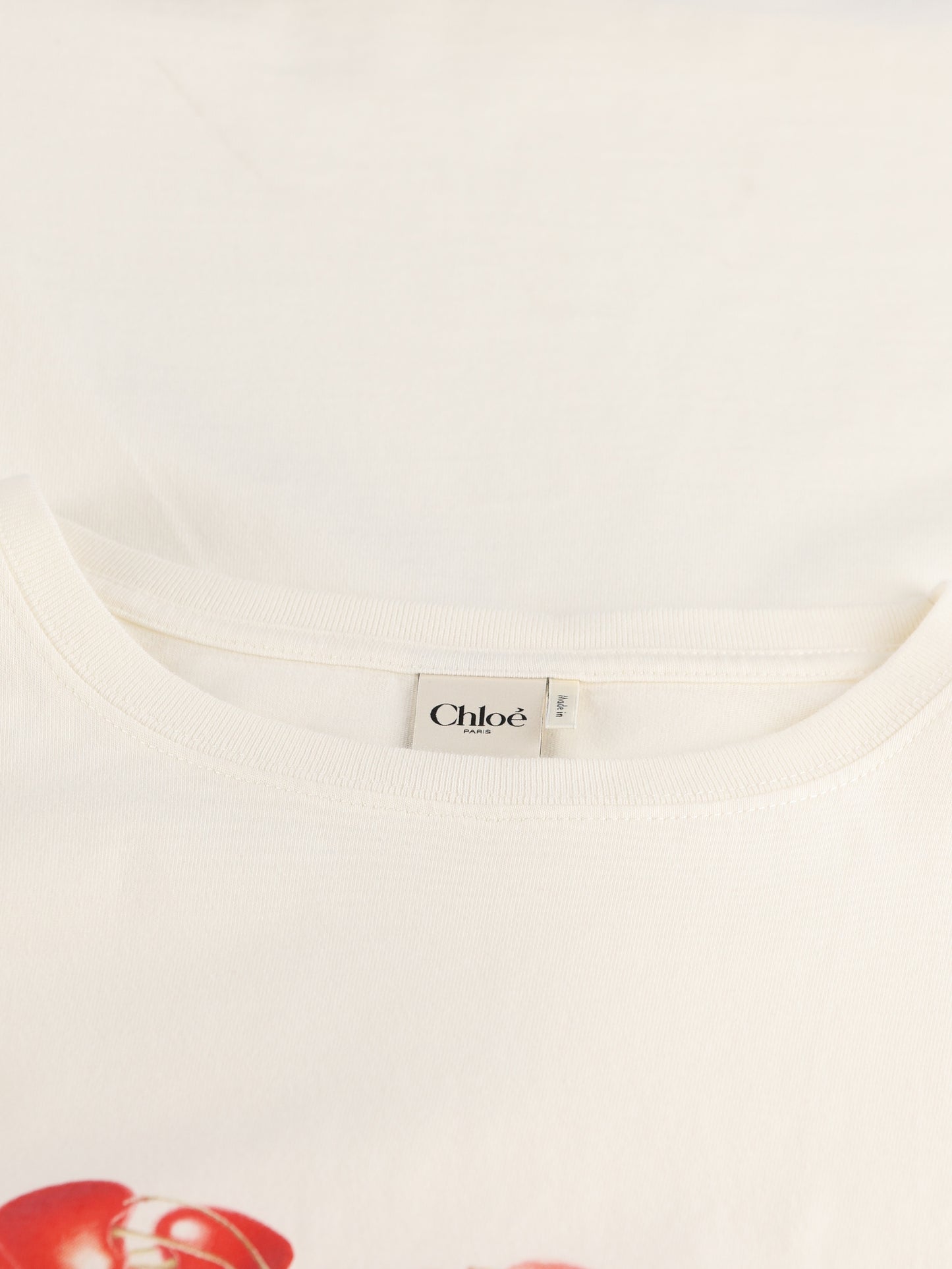 T-Shirt in cotone. CH26AJH41880 107 CHLOE' 