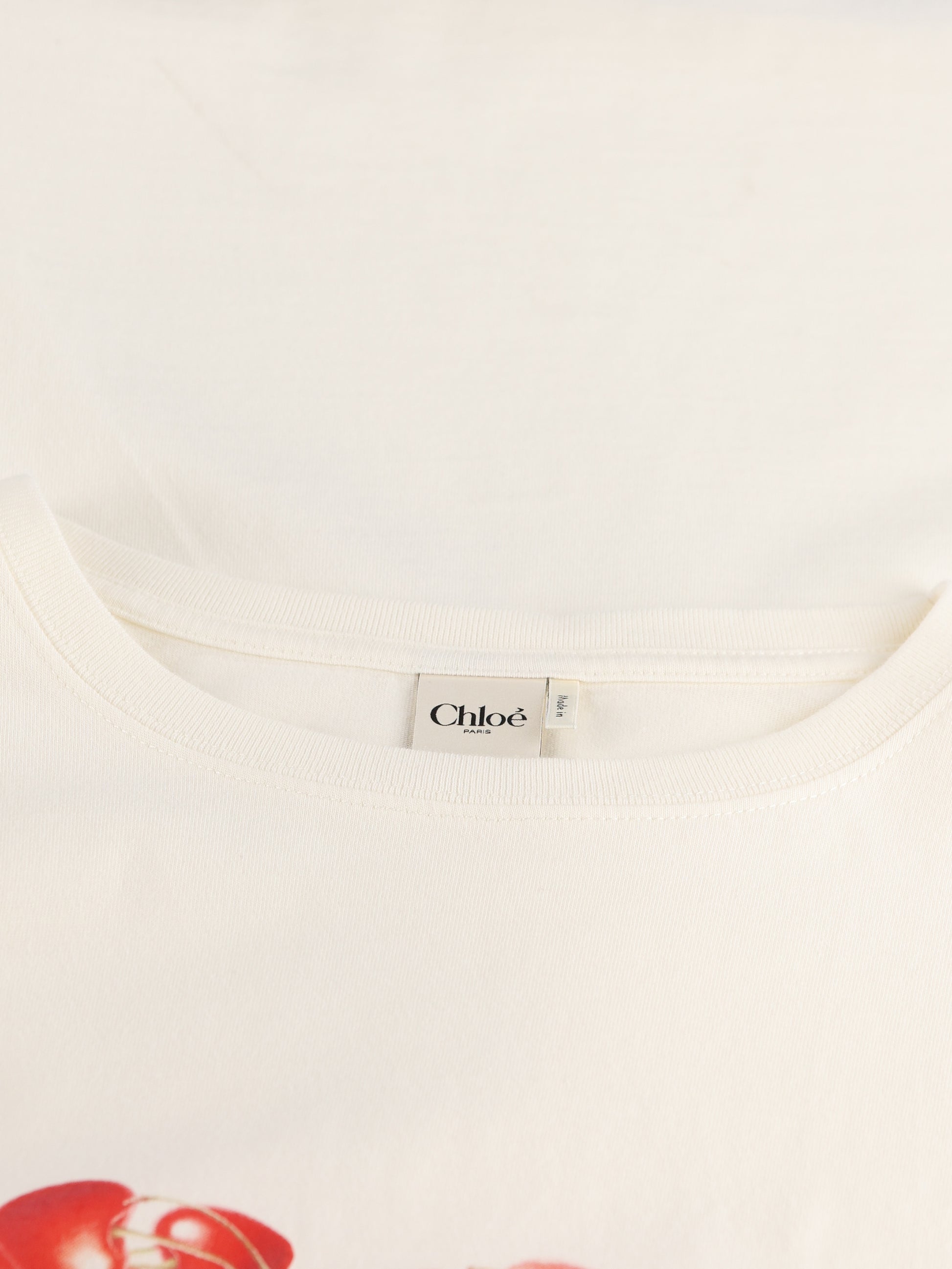T-Shirt in cotone. CH26AJH41880 107 CHLOE' 