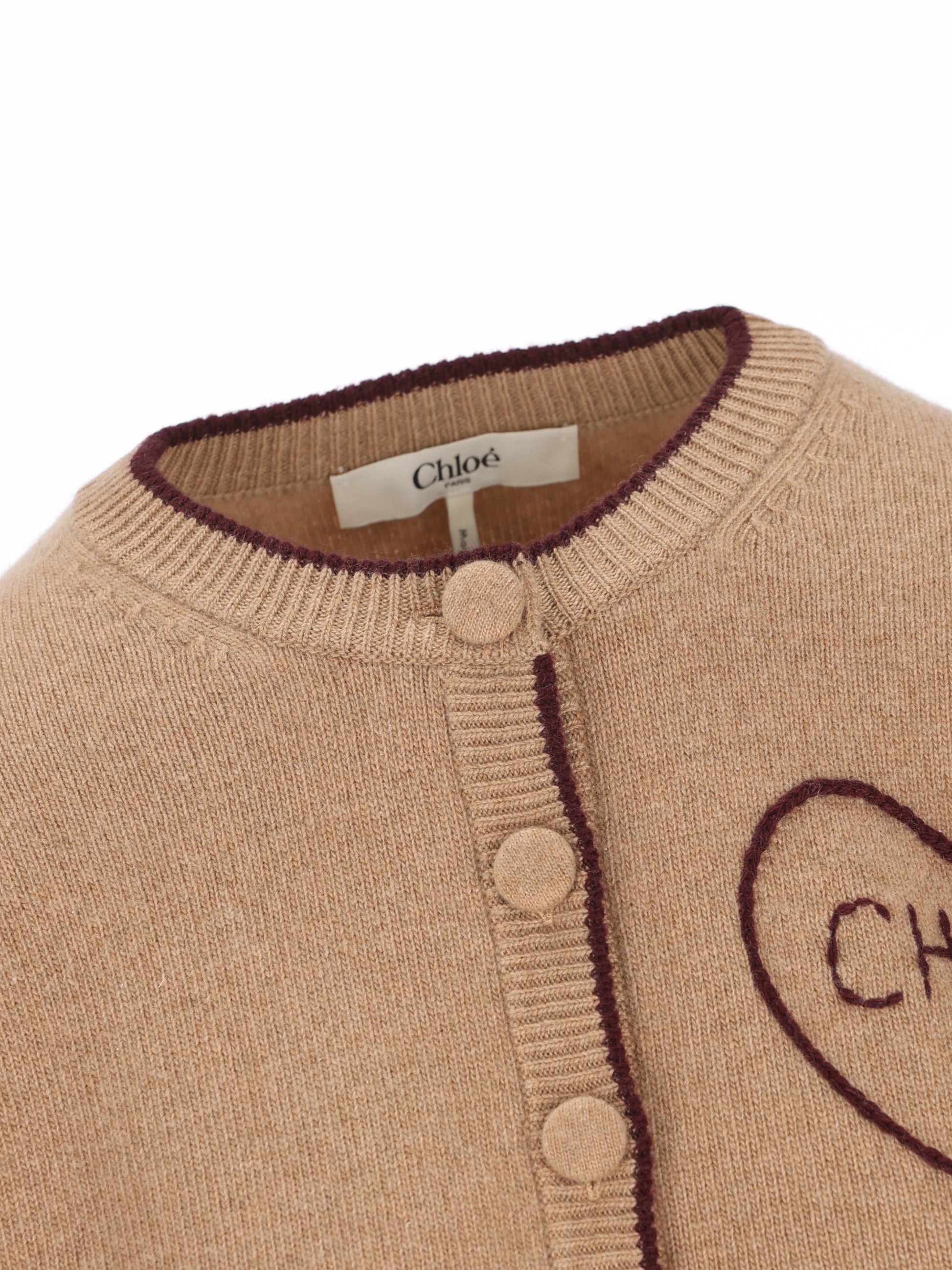 Cardigan realizzato in lana e cashmere. CH26AMC15710 218 CHLOE' 