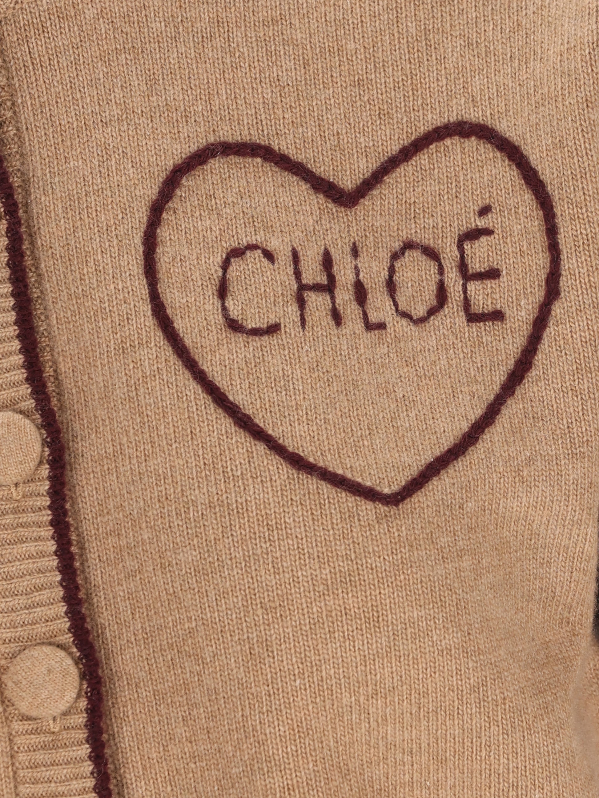 Cardigan realizzato in lana e cashmere. CH26AMC15710 218 CHLOE' 
