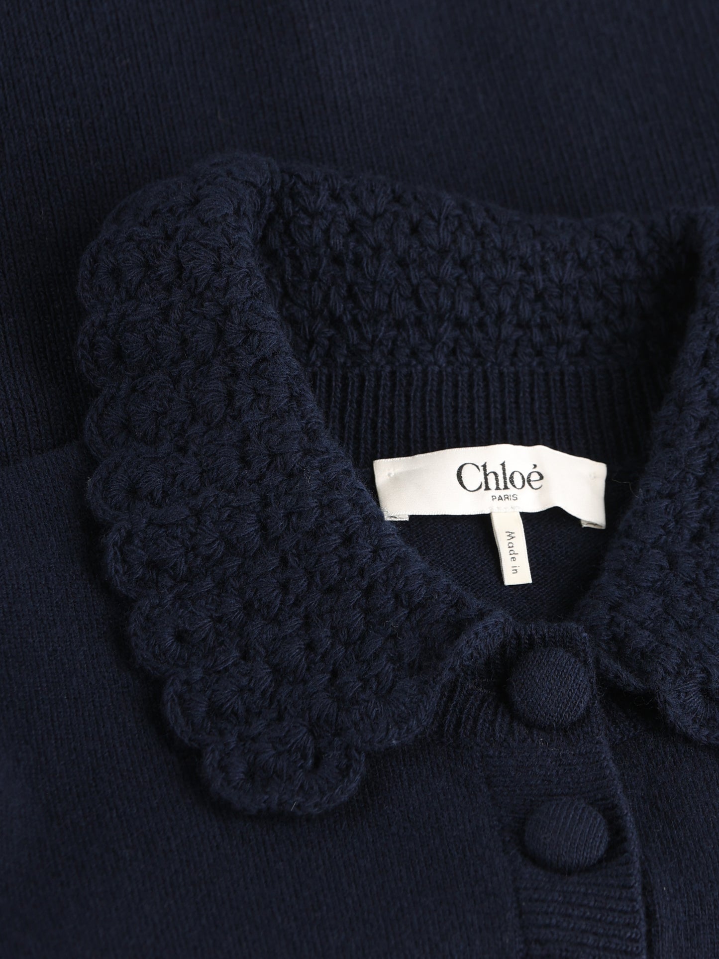 Cardigan aderente in maglia di lana variegata CH26AMC16711 4C3 CHLOE' 