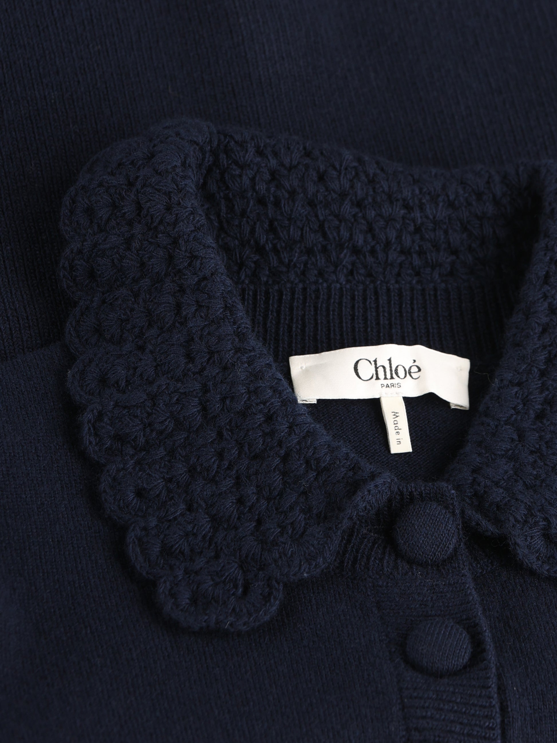 Cardigan aderente in maglia di lana variegata CH26AMC16711 4C3 CHLOE' 