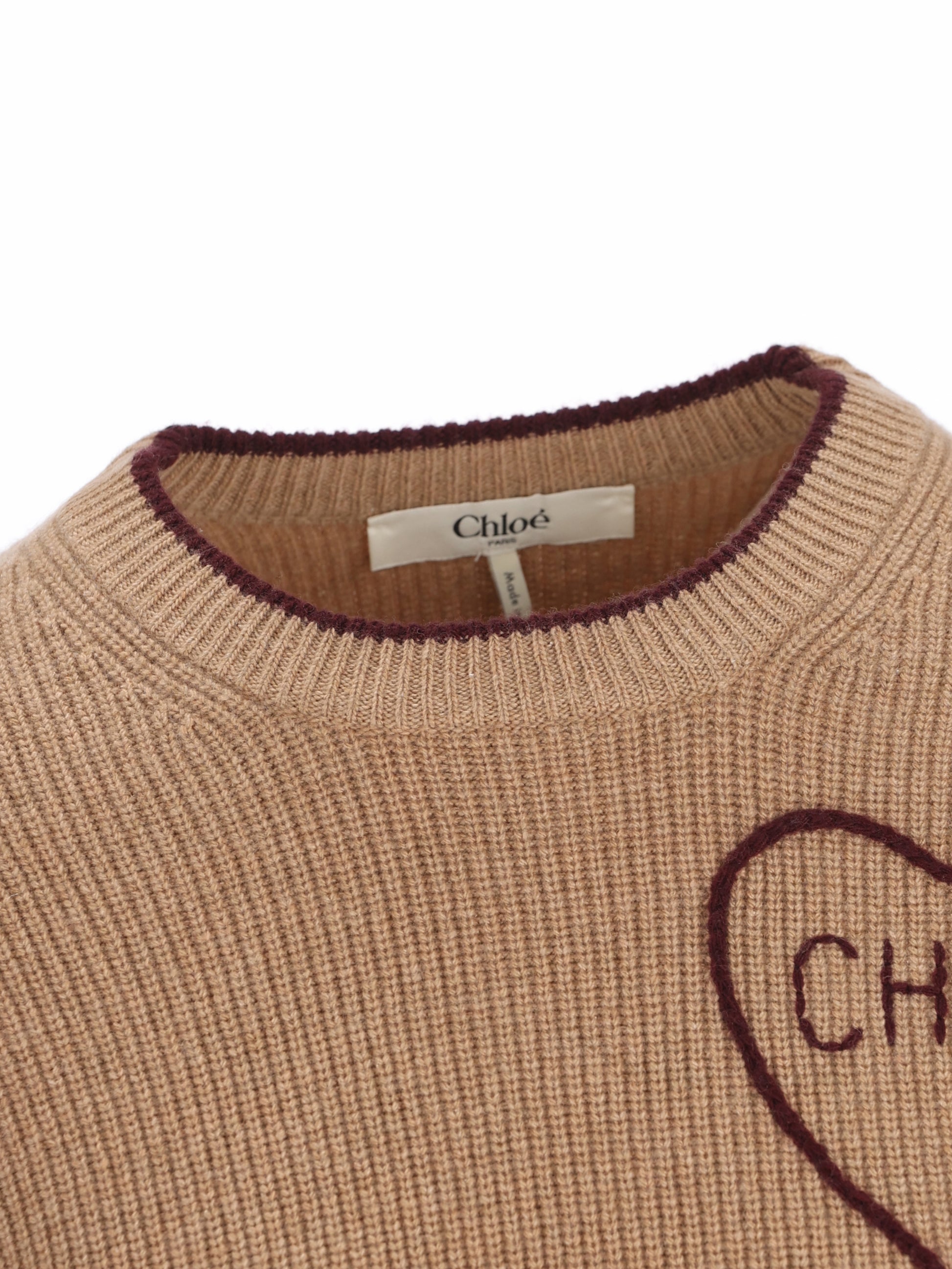 Pullover realizzato in maglia di lana. CH26AMP41710 218 CHLOE' 