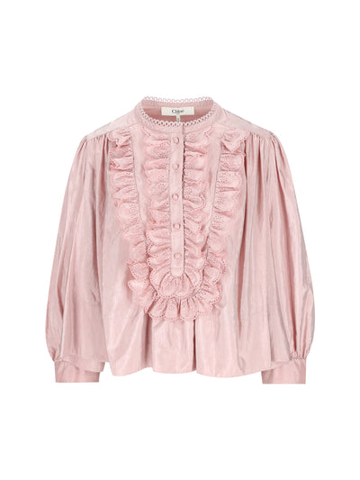 Top realizzato in poliammide e seta. CH26SHT28102 6F5 CHLOE' 