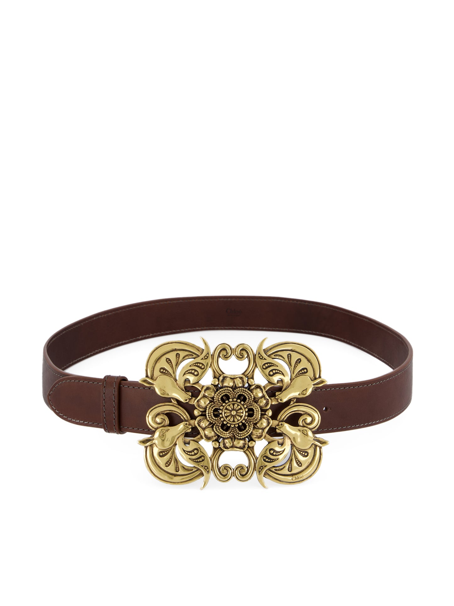 Cintura in pelle di vitello e ottone CH26WBB03CWL 233 CHLOE' 