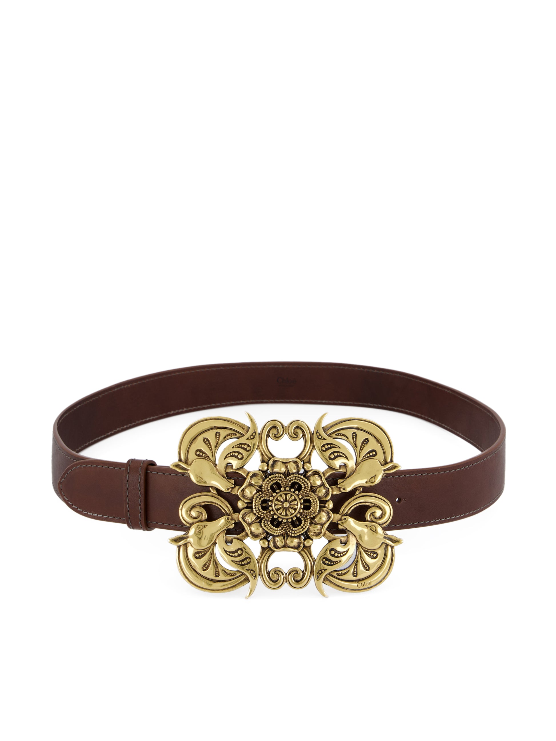 Cintura in pelle di vitello e ottone CH26WBB03CWL 233 CHLOE' 