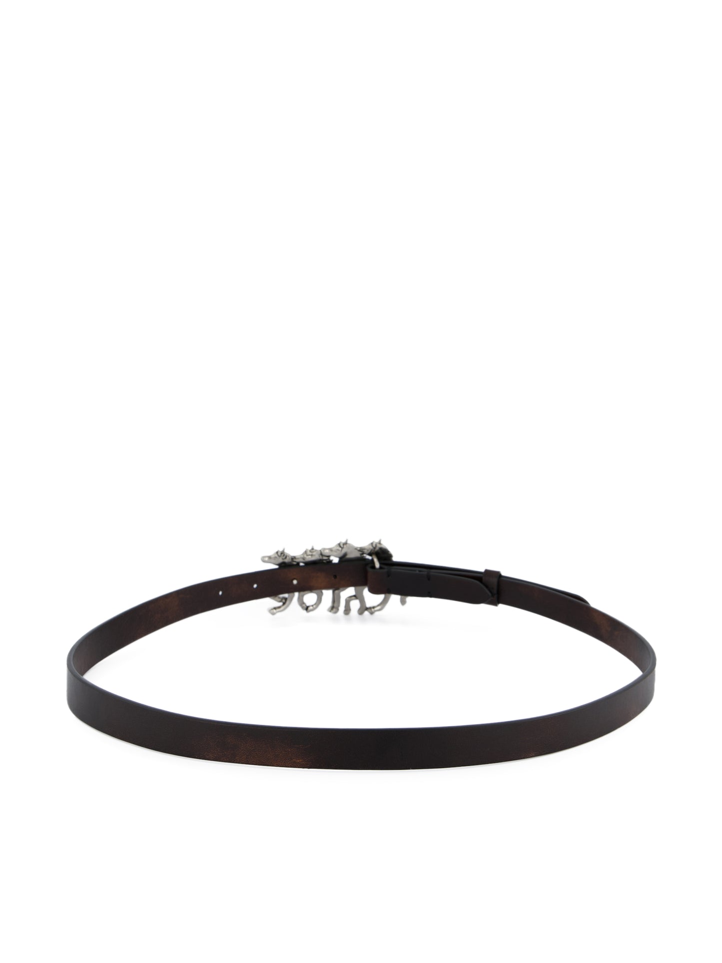 Cintura Chloé Running Horses in pelle di vitello e ottone CH26WBB06CWL 9FI CHLOE' 