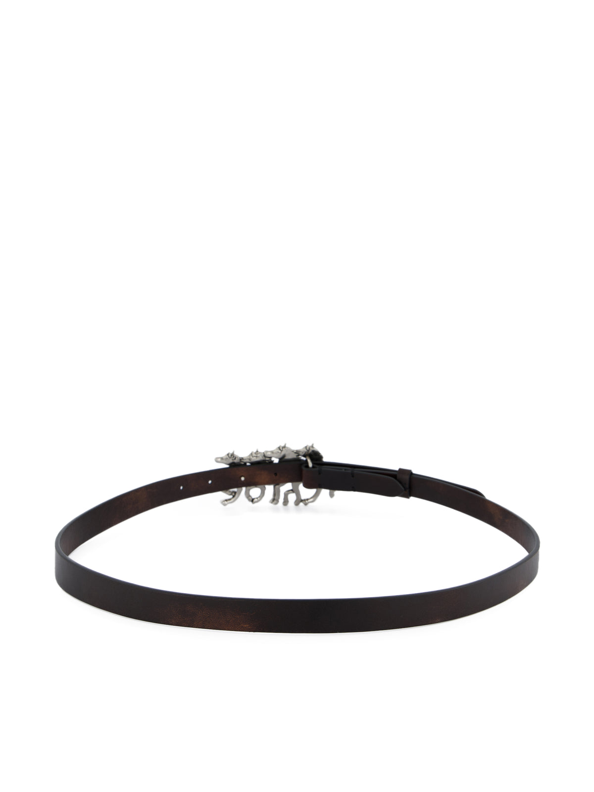 Cintura Chloé Running Horses in pelle di vitello e ottone CH26WBB06CWL 9FI CHLOE' 