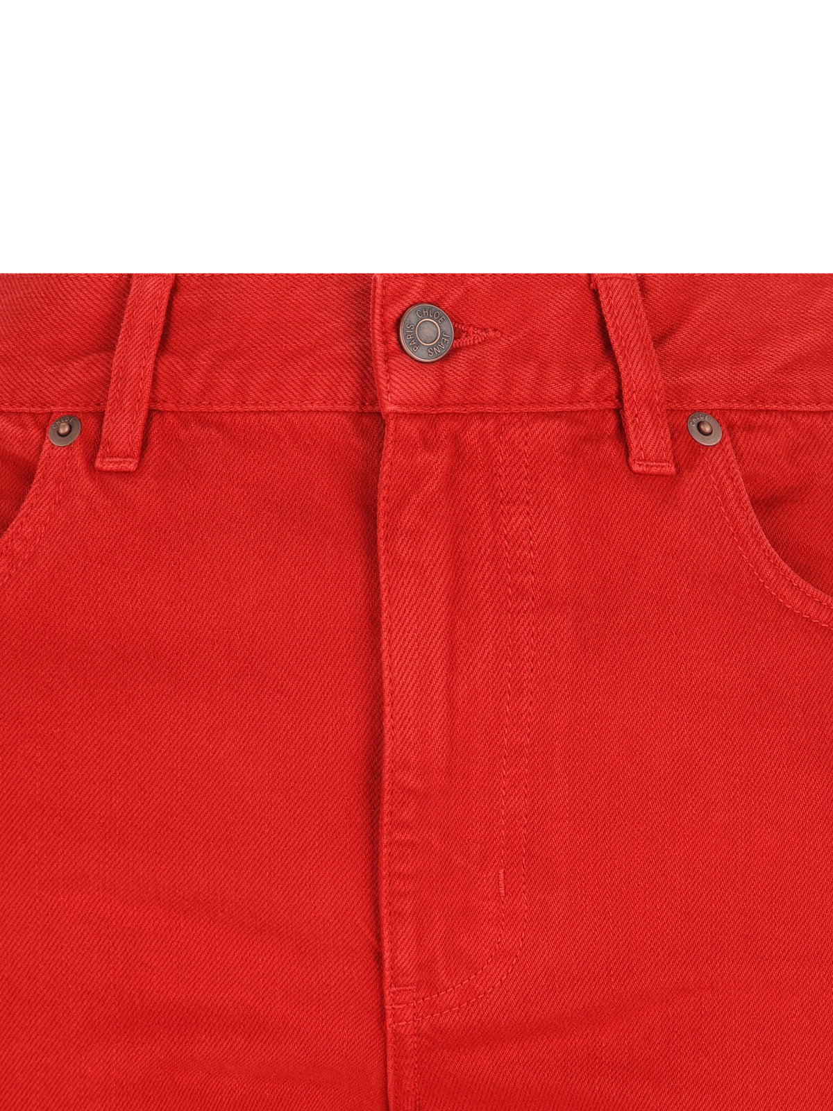 Jeans slim in denim di cotone biologico. CH26WDP21159 656 CHLOE' 