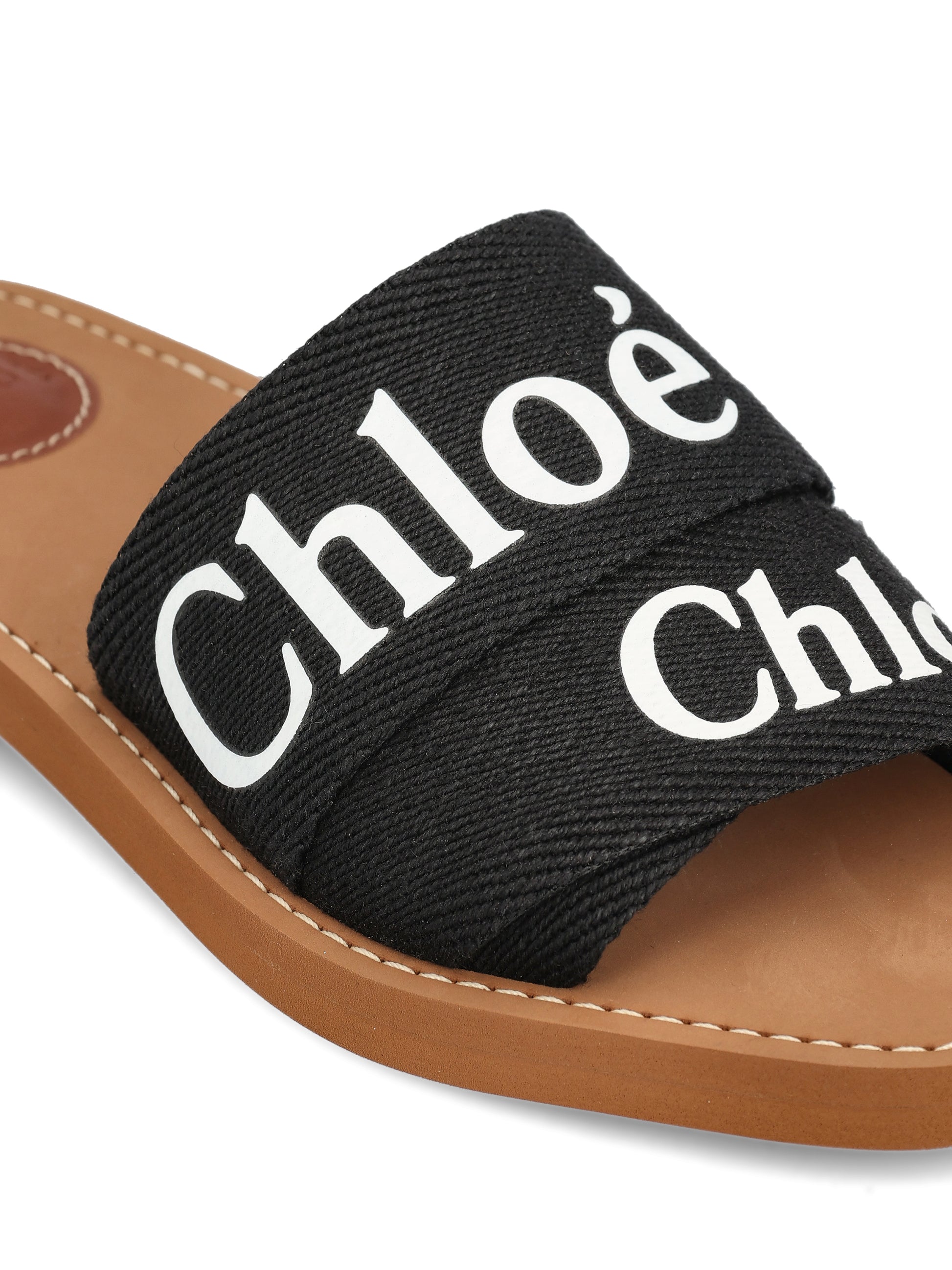 Ciabatte realizzate in lino CHC22U188Z3 001 CHLOE' 