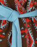 Cardigan raelizzato in misto lana. 22600-71_S CHOCO/RED COLOUR MARKET 