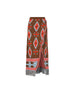 Gonna realizzata in misto acrilico. 22600-72 CHOCOLATE/RED COLOUR MARKET 