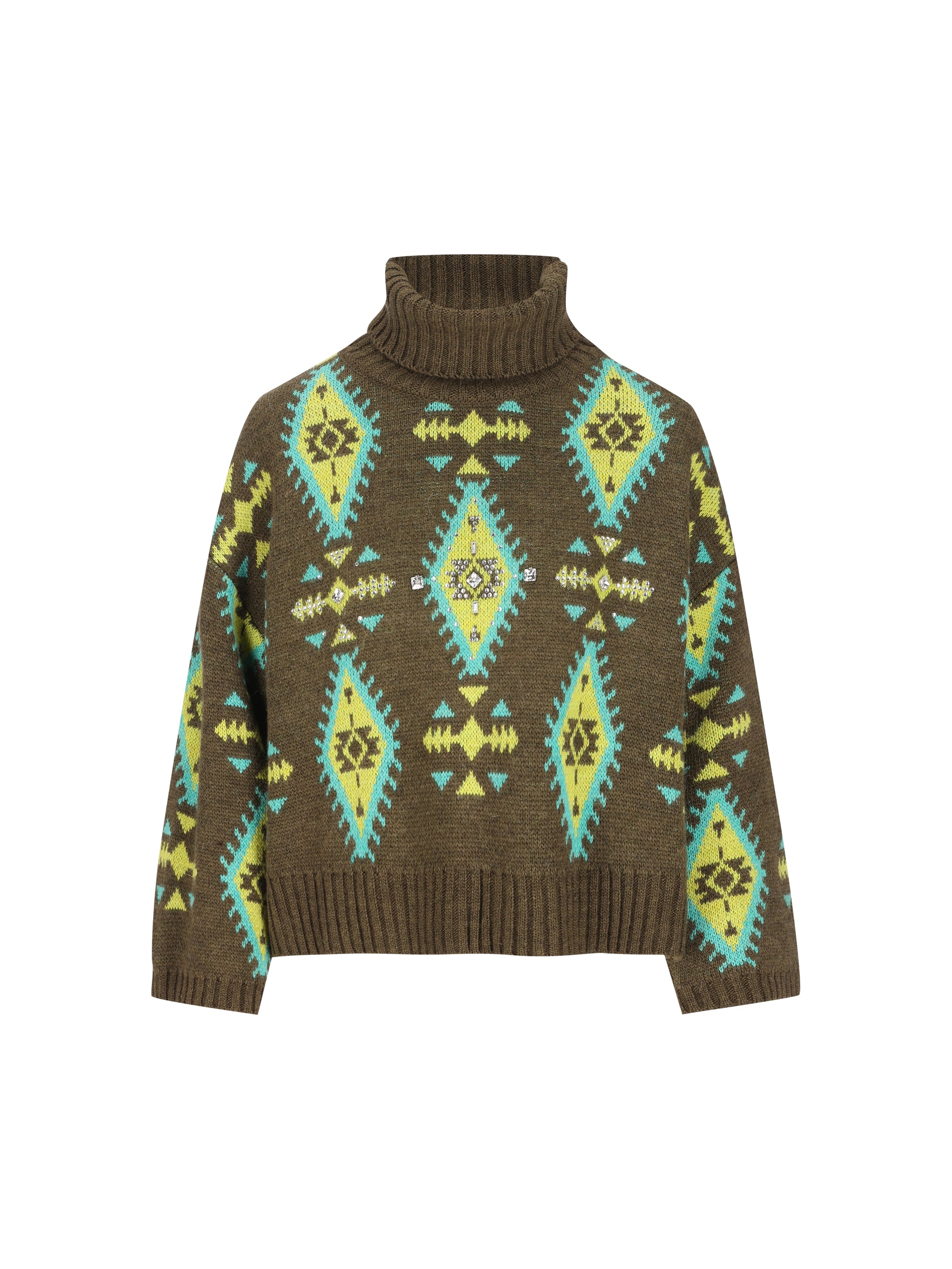  22600-99 ARMY/TURCHESE COLOUR MARKET 