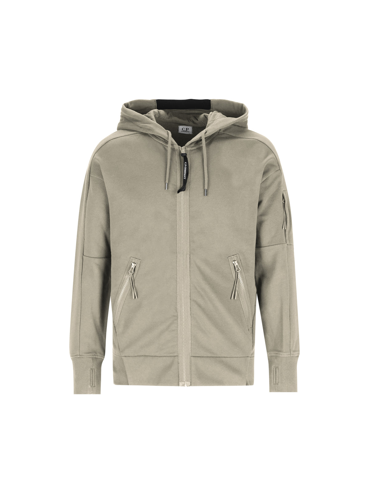 Felpa uomo C.P. Company Diagonal Raised Fleece Lens Hooded Zip 21CMSS716A 005086W356 C.P COMPANY 
