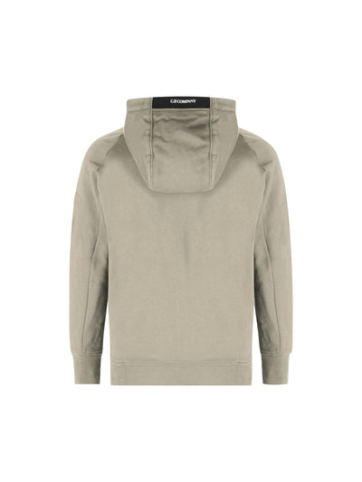 Felpa uomo C.P. Company Diagonal Raised Fleece Lens Hooded Zip 21CMSS716A 005086W356 C.P COMPANY 