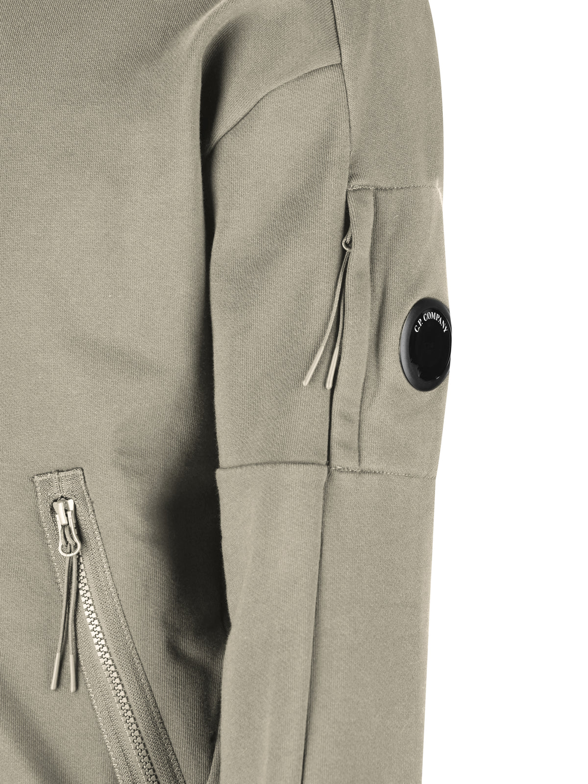 Felpa uomo C.P. Company Diagonal Raised Fleece Lens Hooded Zip 21CMSS716A 005086W356 C.P COMPANY 