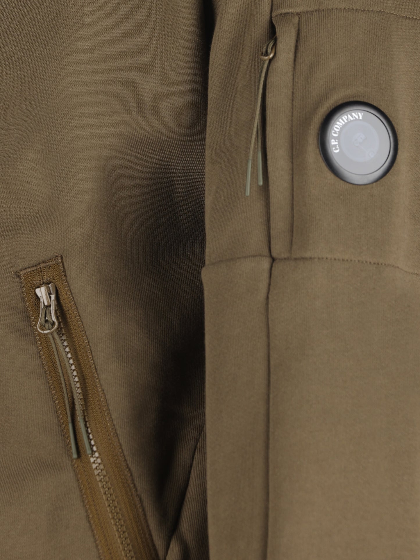 Felpa uomo C.P. Company Diagonal Raised Fleece Lens Hooded Zip 21CMSS716A 005086W683 C.P COMPANY 