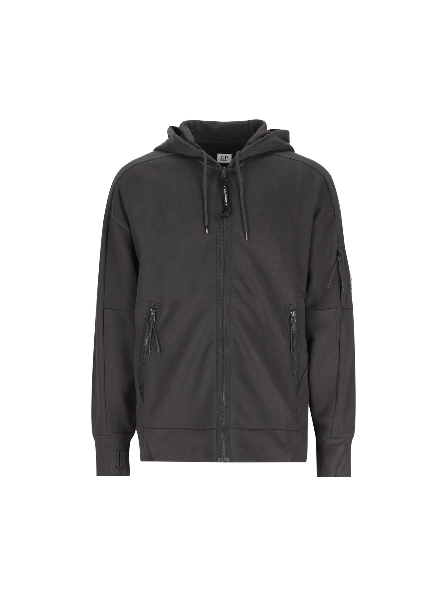 Felpa uomo C.P. Company Diagonal Raised Fleece Lens Hooded Zip 21CMSS716A 005086W985 C.P COMPANY 