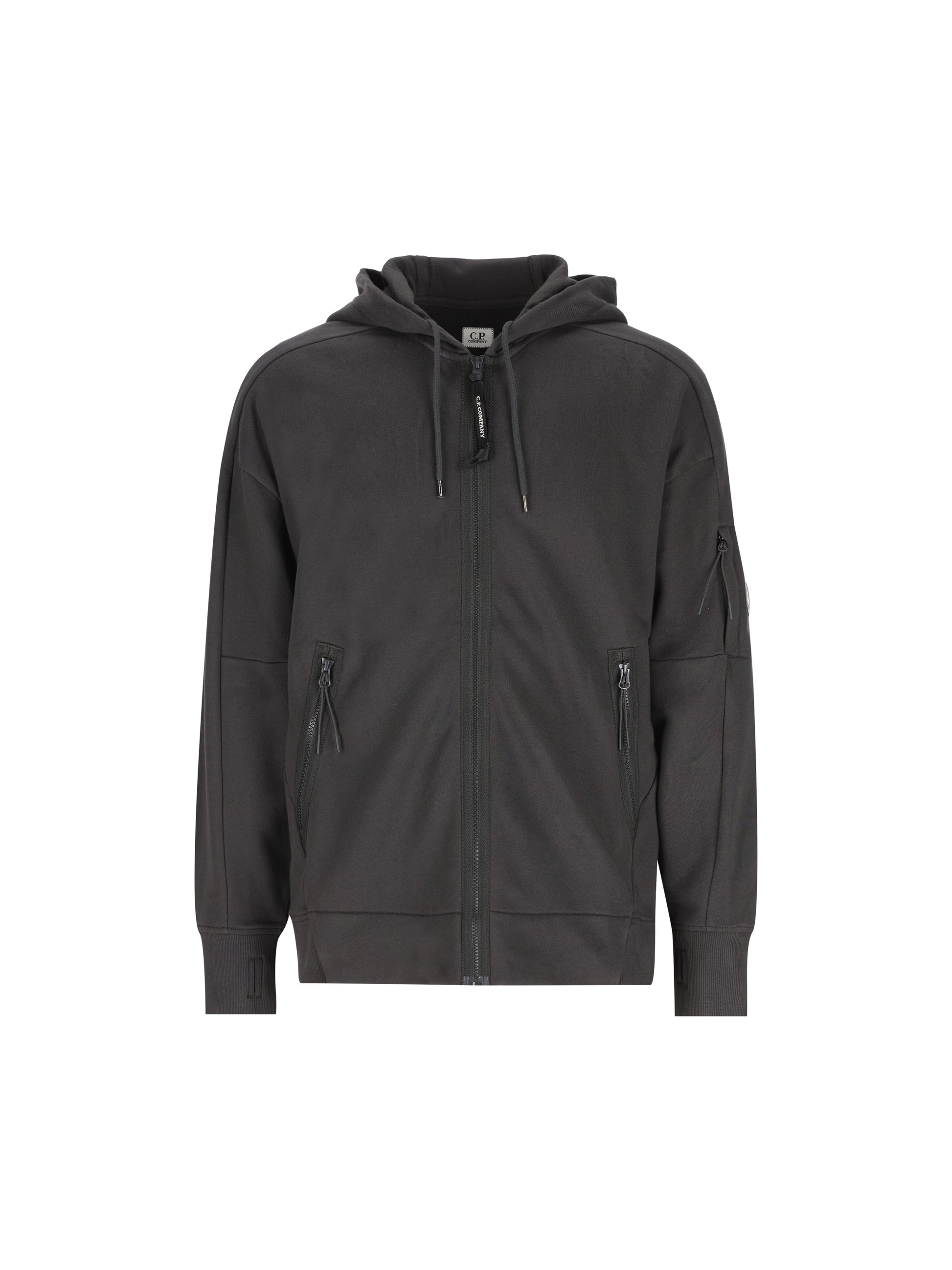 Felpa uomo C.P. Company Diagonal Raised Fleece Lens Hooded Zip 21CMSS716A 005086W985 C.P COMPANY 
