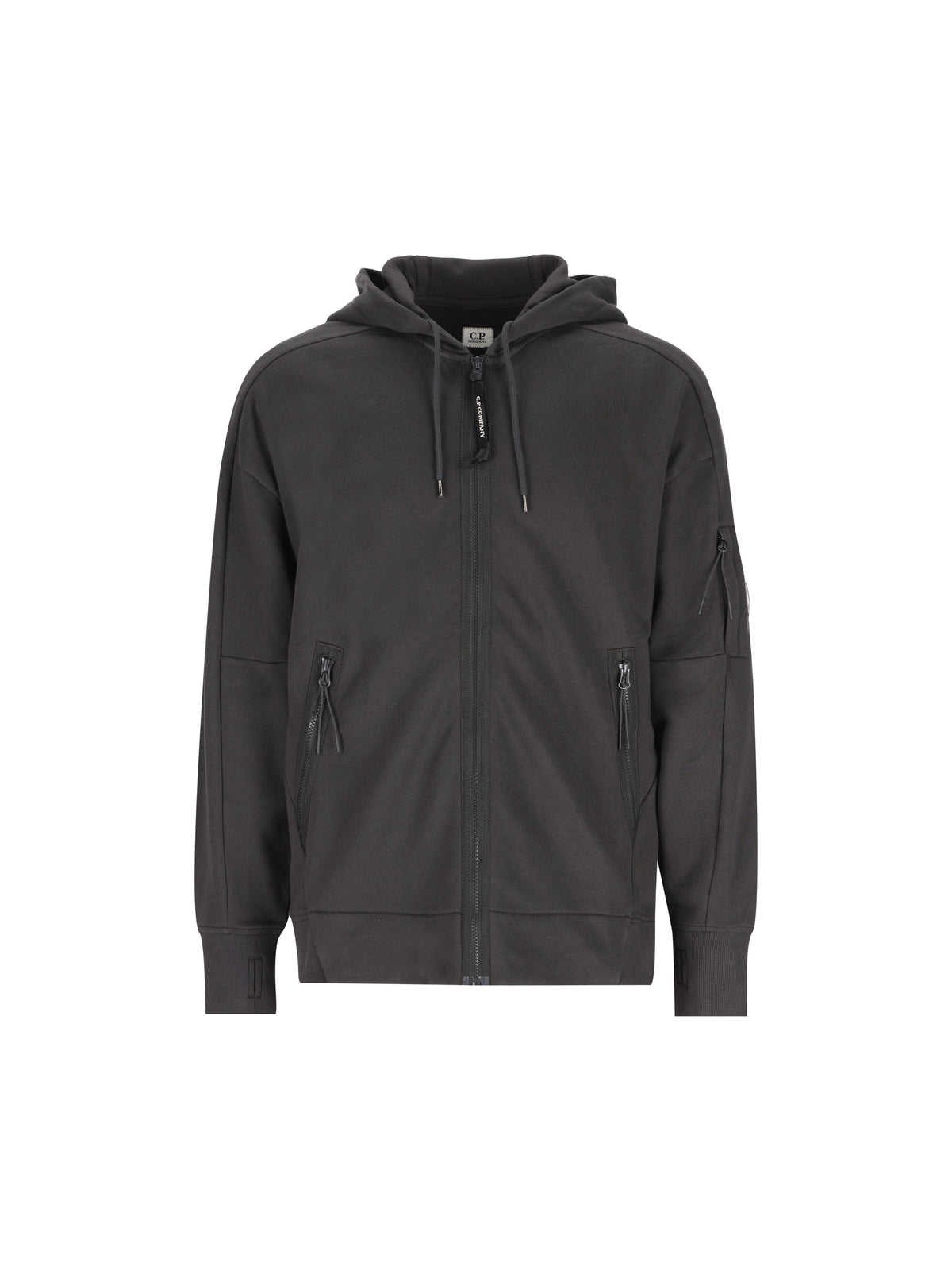Felpa uomo C.P. Company Diagonal Raised Fleece Lens Hooded Zip 21CMSS716A 005086W985 C.P COMPANY 