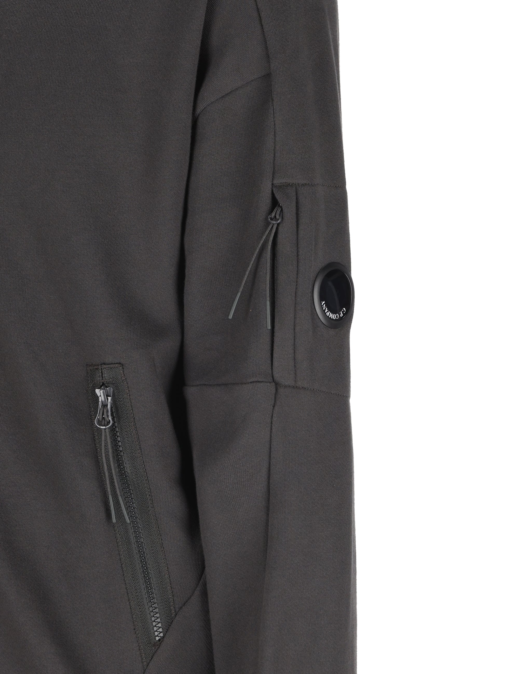 Felpa uomo C.P. Company Diagonal Raised Fleece Lens Hooded Zip 21CMSS716A 005086W985 C.P COMPANY 