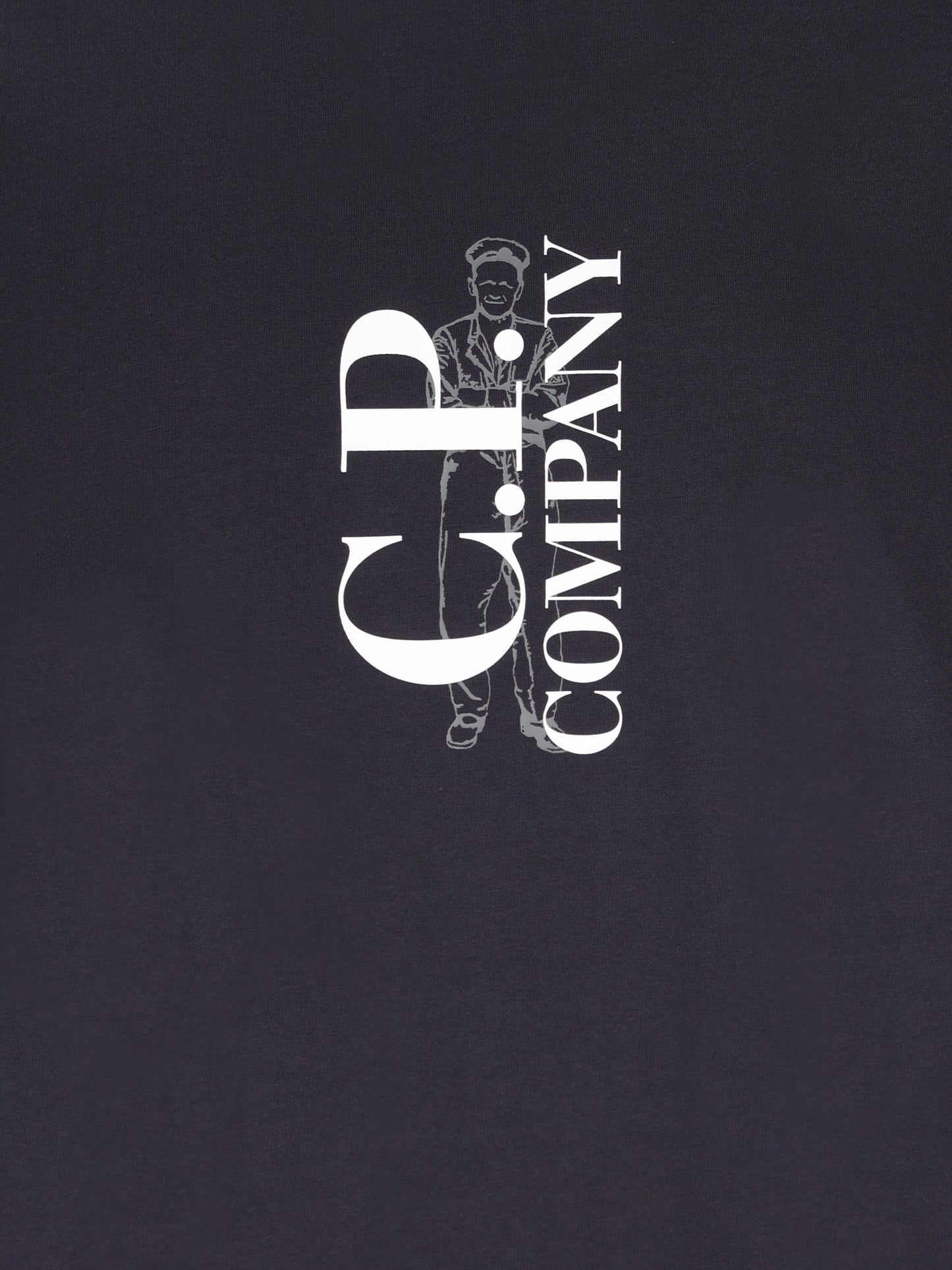 T-Shirt uomo C.P. Company 30/1 Jersey Vertical Logo 21CMTS134A 005100W888 C.P COMPANY 