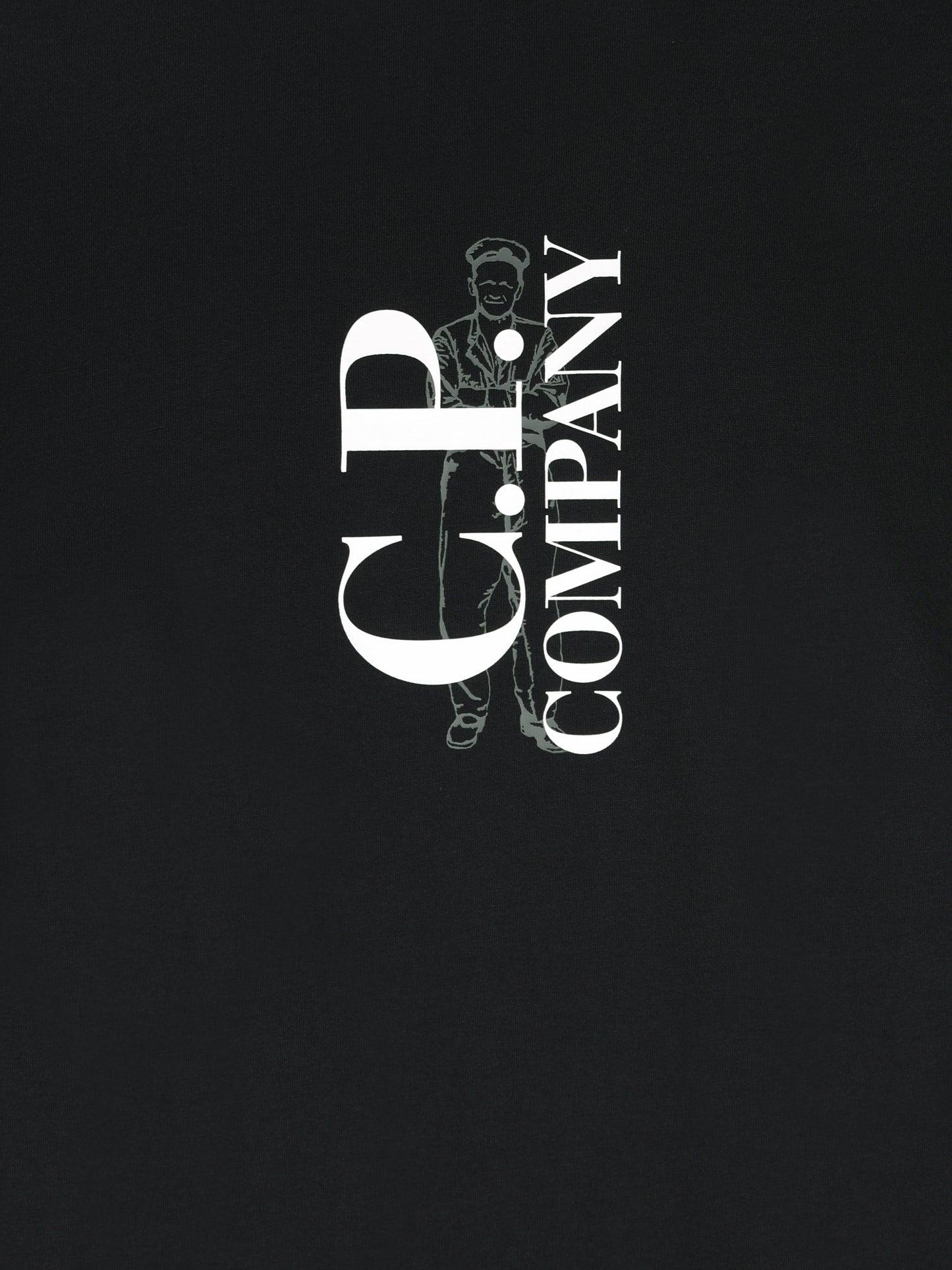 T-Shirt uomo C.P. Company 30/1 Jersey Vertical Logo 21CMTS134A 005100W999 C.P COMPANY 