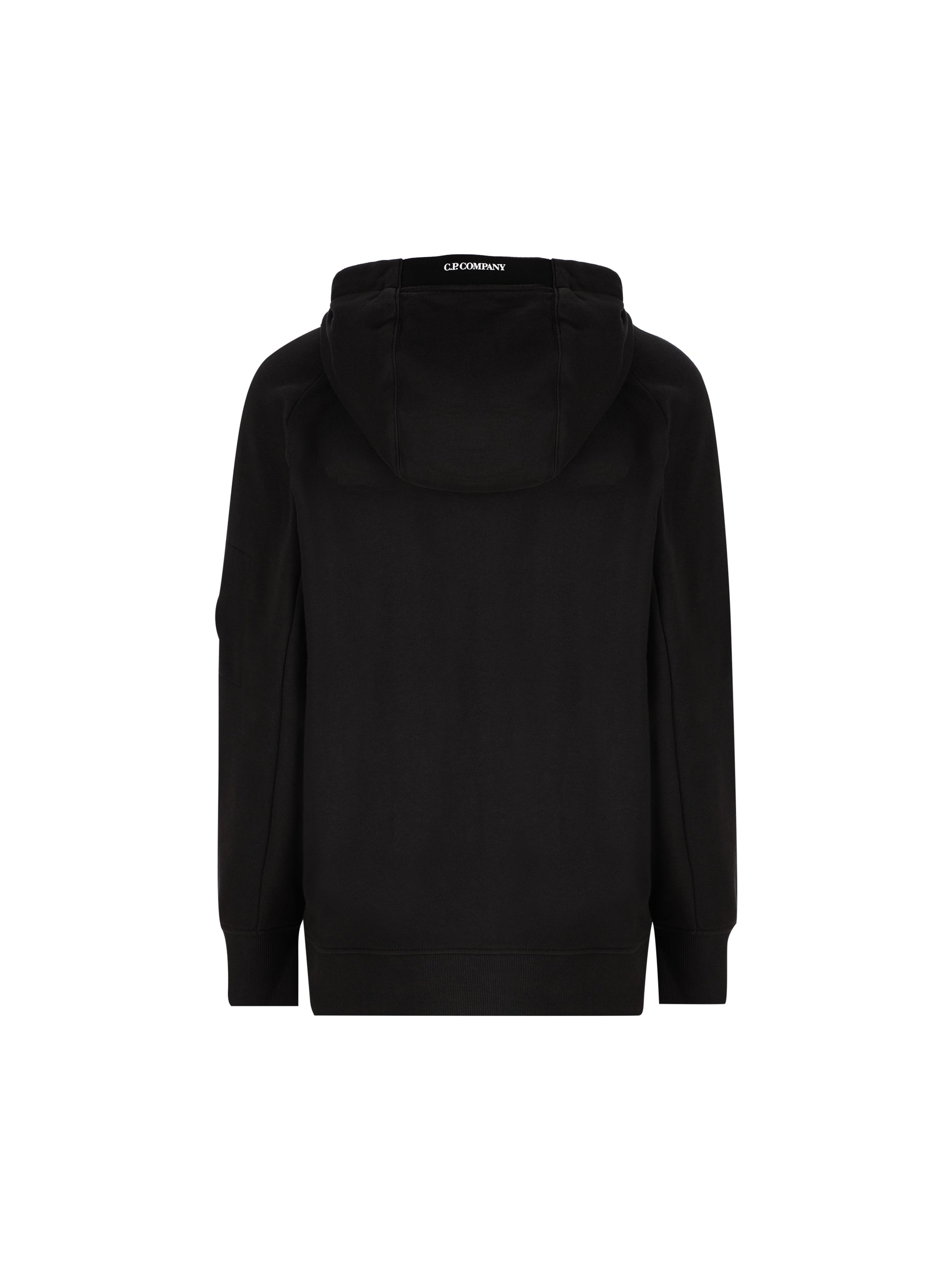 Felpa con cappuccio in pile a coste diagonali RCCMSS716M 005086W999 C.P COMPANY 