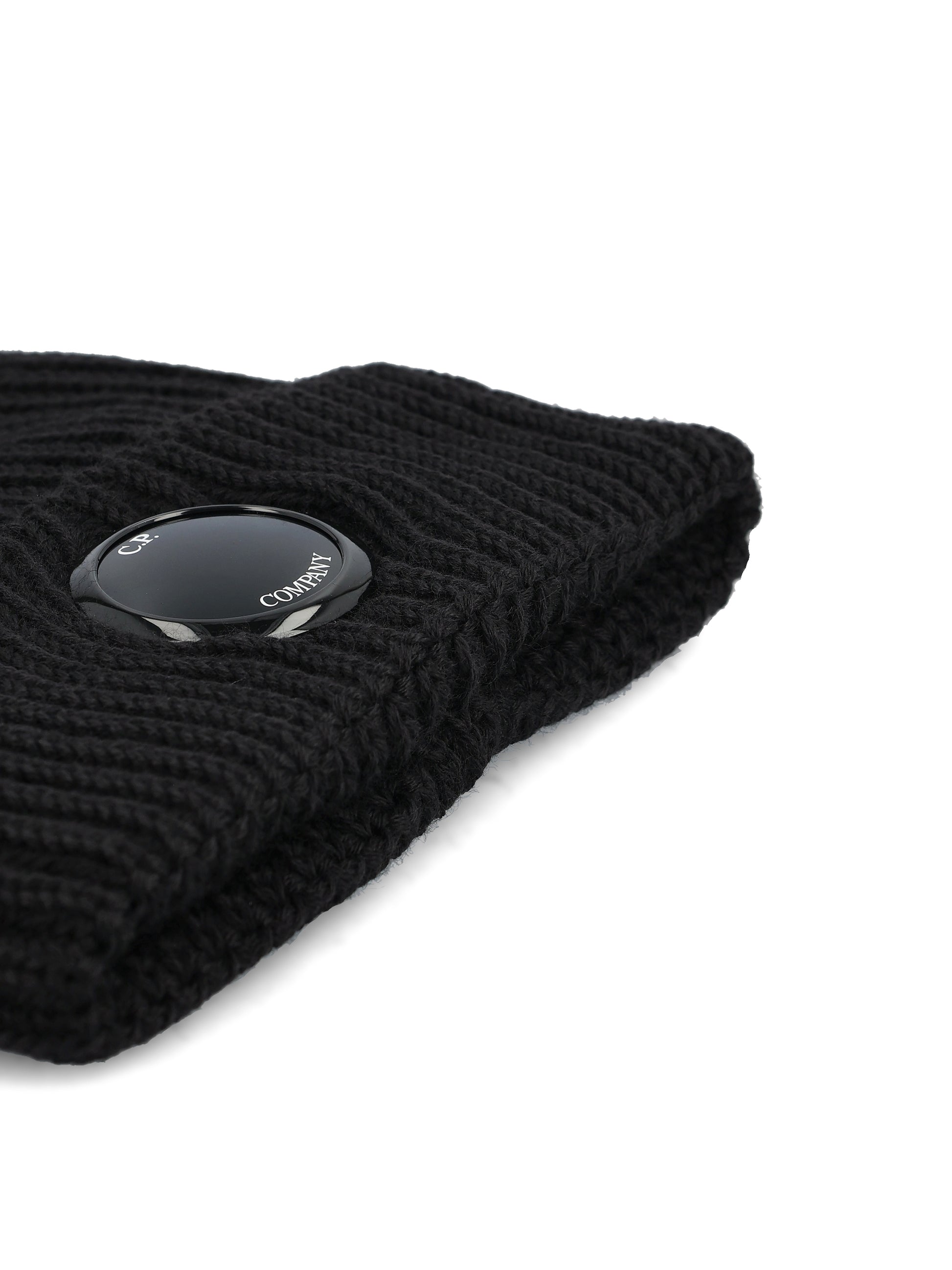 Cappello in lana a coste con lente RFCMAC739A 005509A999 C.P COMPANY 