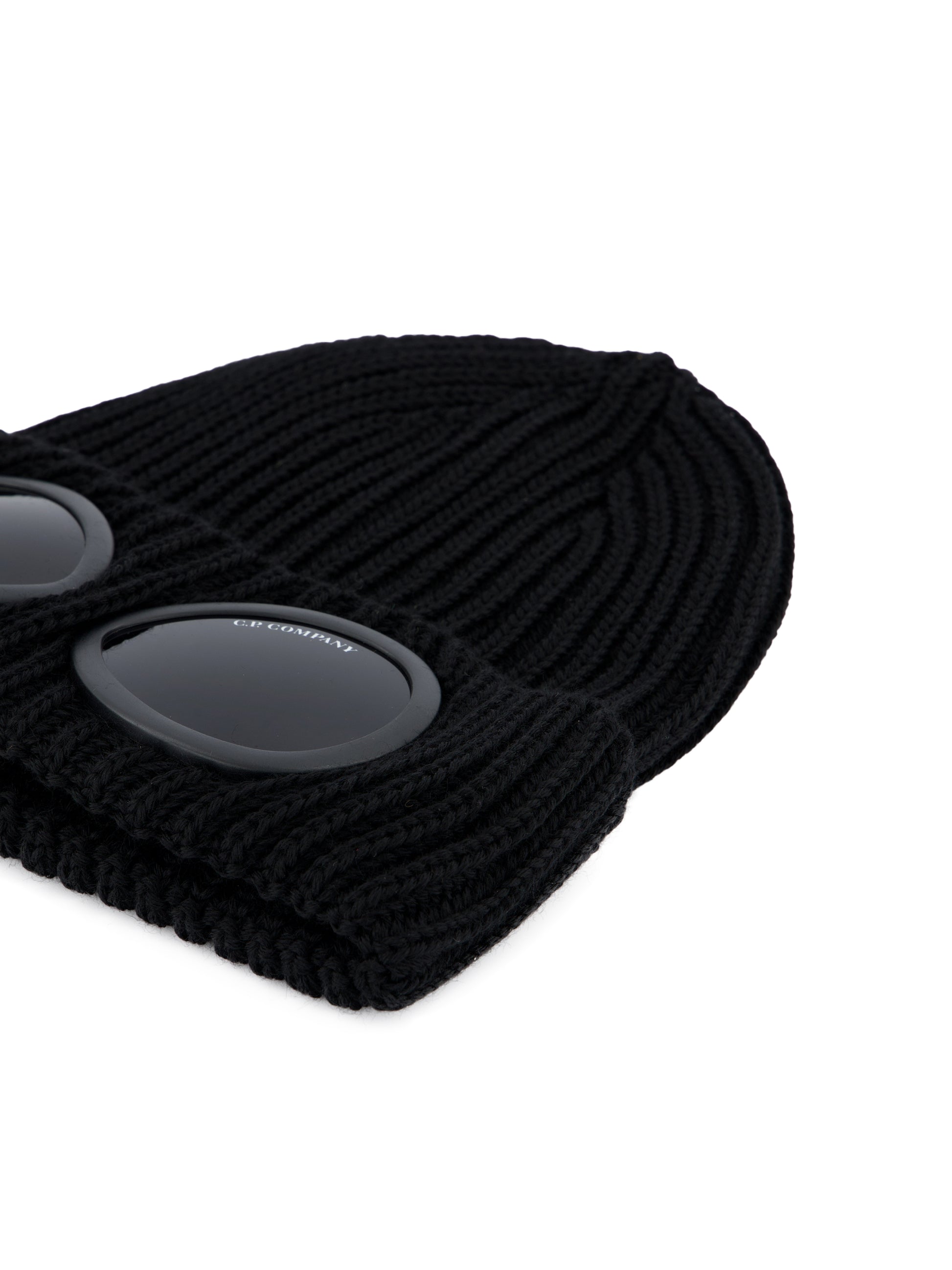 Extrafine Merino Wool Goggle Beanie Nero RFCMAC742A 005509A999 C.P COMPANY 