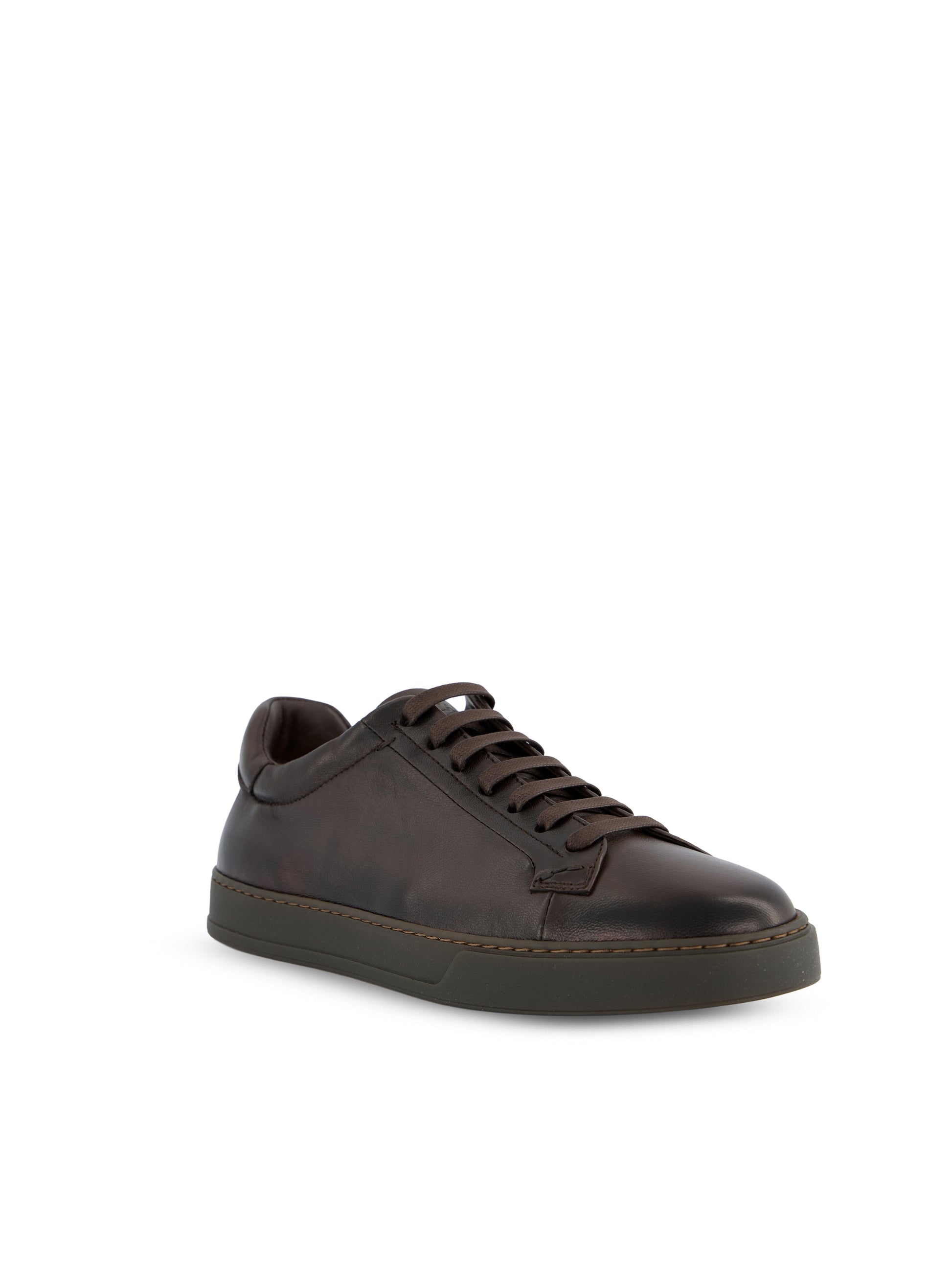 Sneaker Doucal's in pelle testa di moro DU3552SPENUF282OM00  DOUCAL'S 