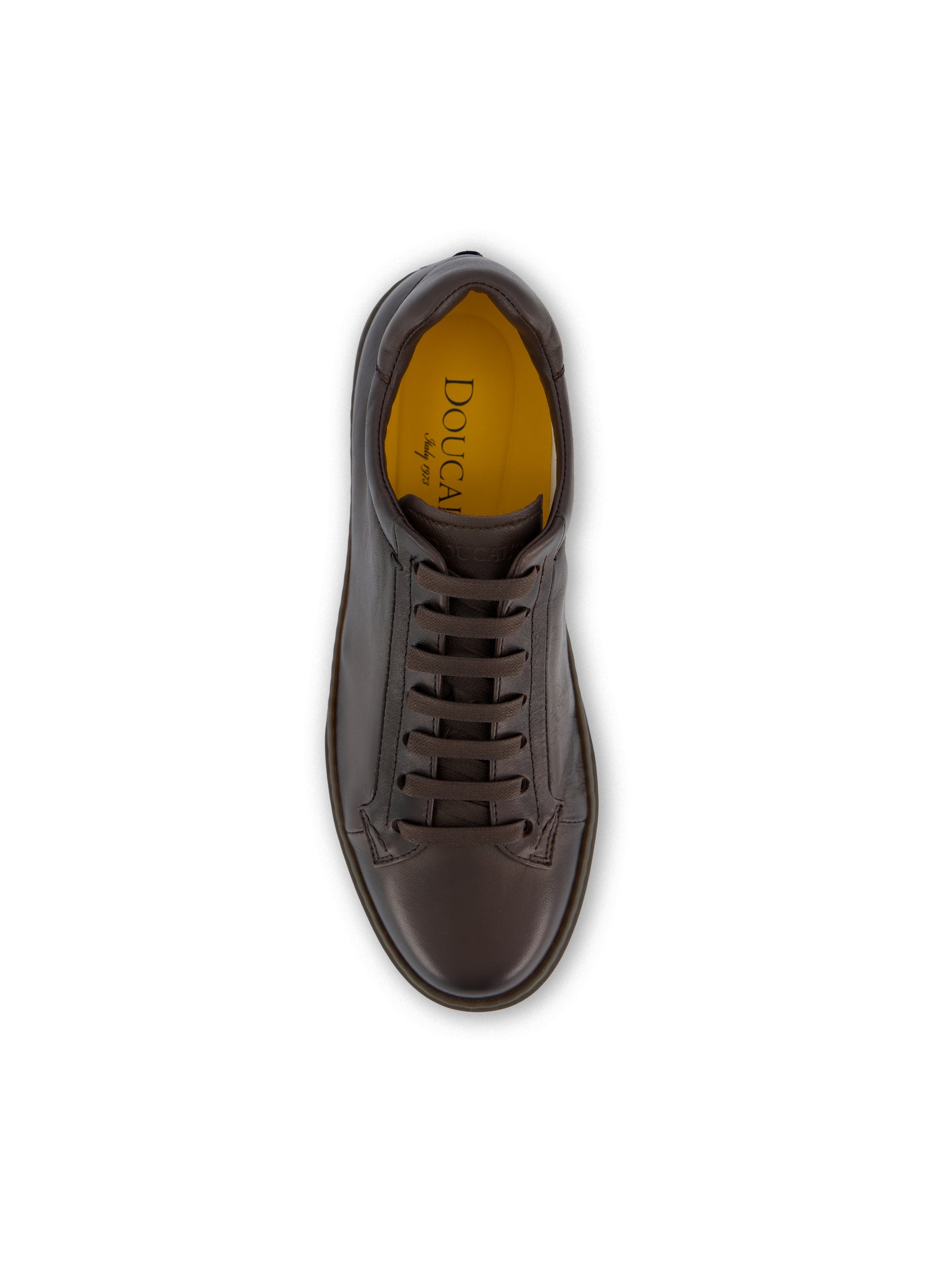 Sneaker Doucal's in pelle testa di moro DU3552SPENUF282OM00  DOUCAL'S 