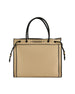 Borsa shopper in tela beige ricamata 8BH379 B20YF0JGH FENDI 