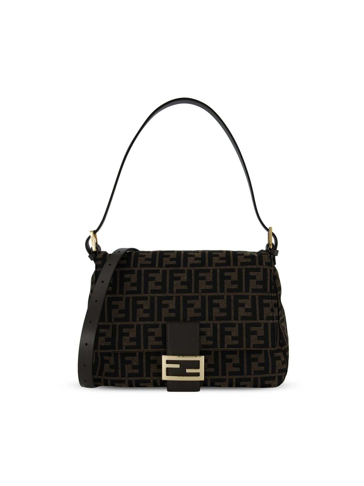 Borsa in tessuto jacquard FF Zucca 8BR851 B17AF14YN FENDI 